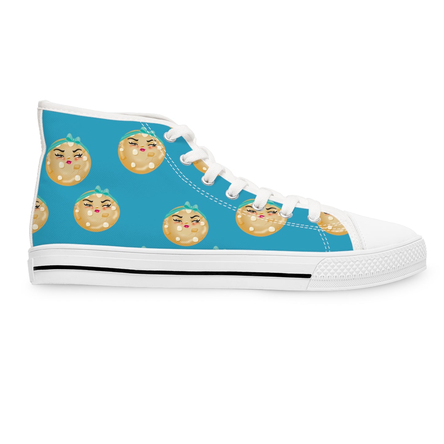 The Erica High Top Teal Sneaker