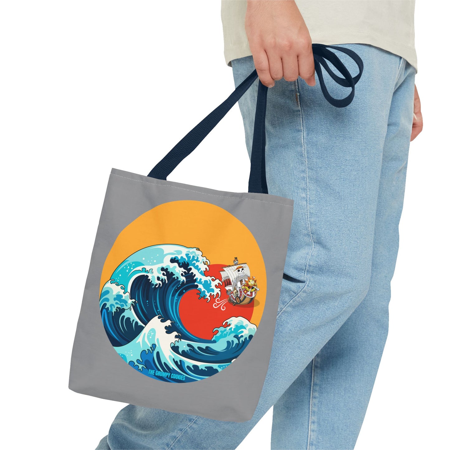 One Piece - Riding the Wave Grey Tote Bag