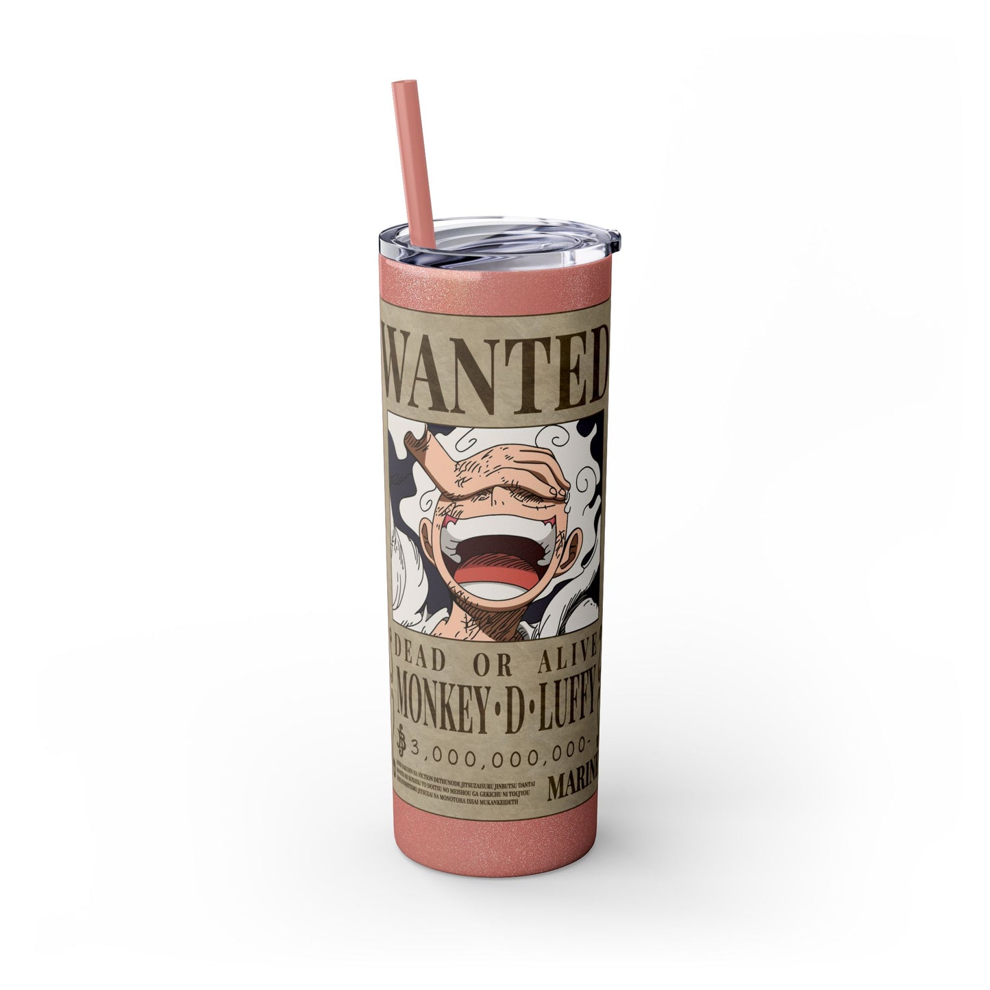 One Piece - Luffy Fifth Gear Skinny Tumbler with Straw, 20oz