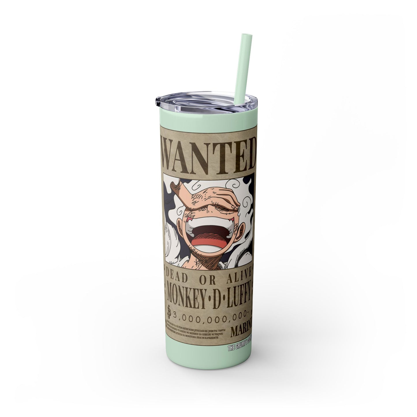 One Piece - Luffy Fifth Gear Skinny Tumbler with Straw, 20oz