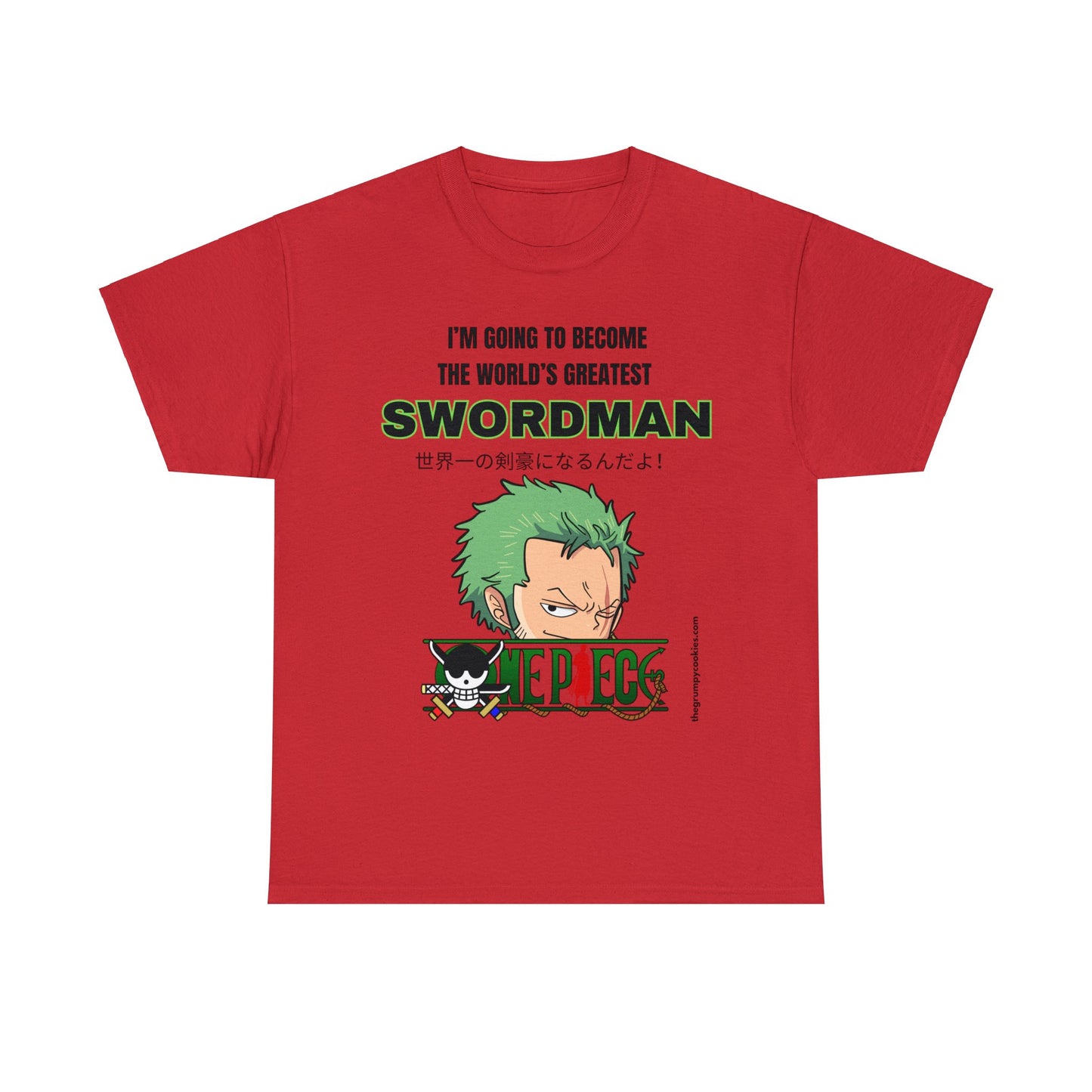 One Piece - World's Greatest Swordsman Unisex Heavy Cotton Tee