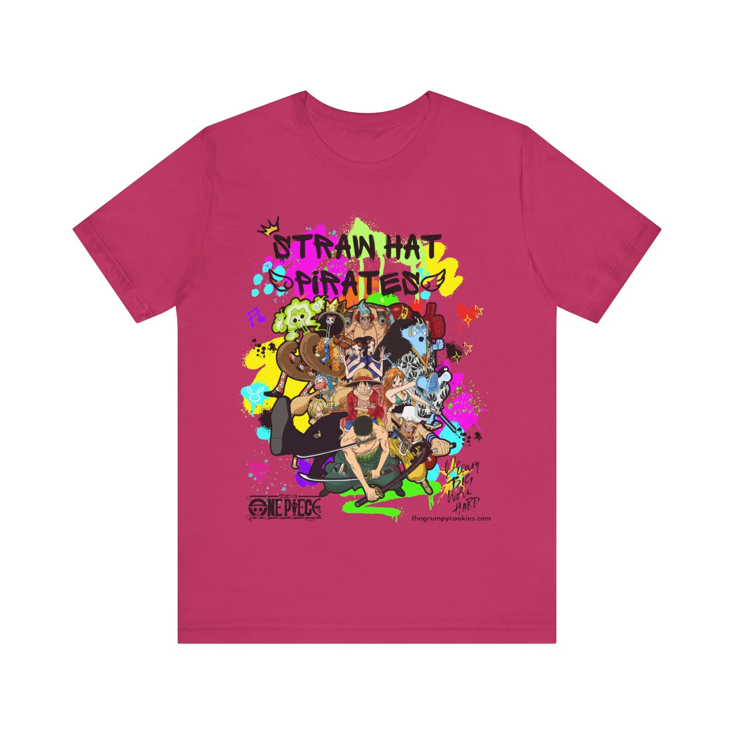 One Piece - Graffiti Straw Hats Unisex Jersey Short Sleeve Tee