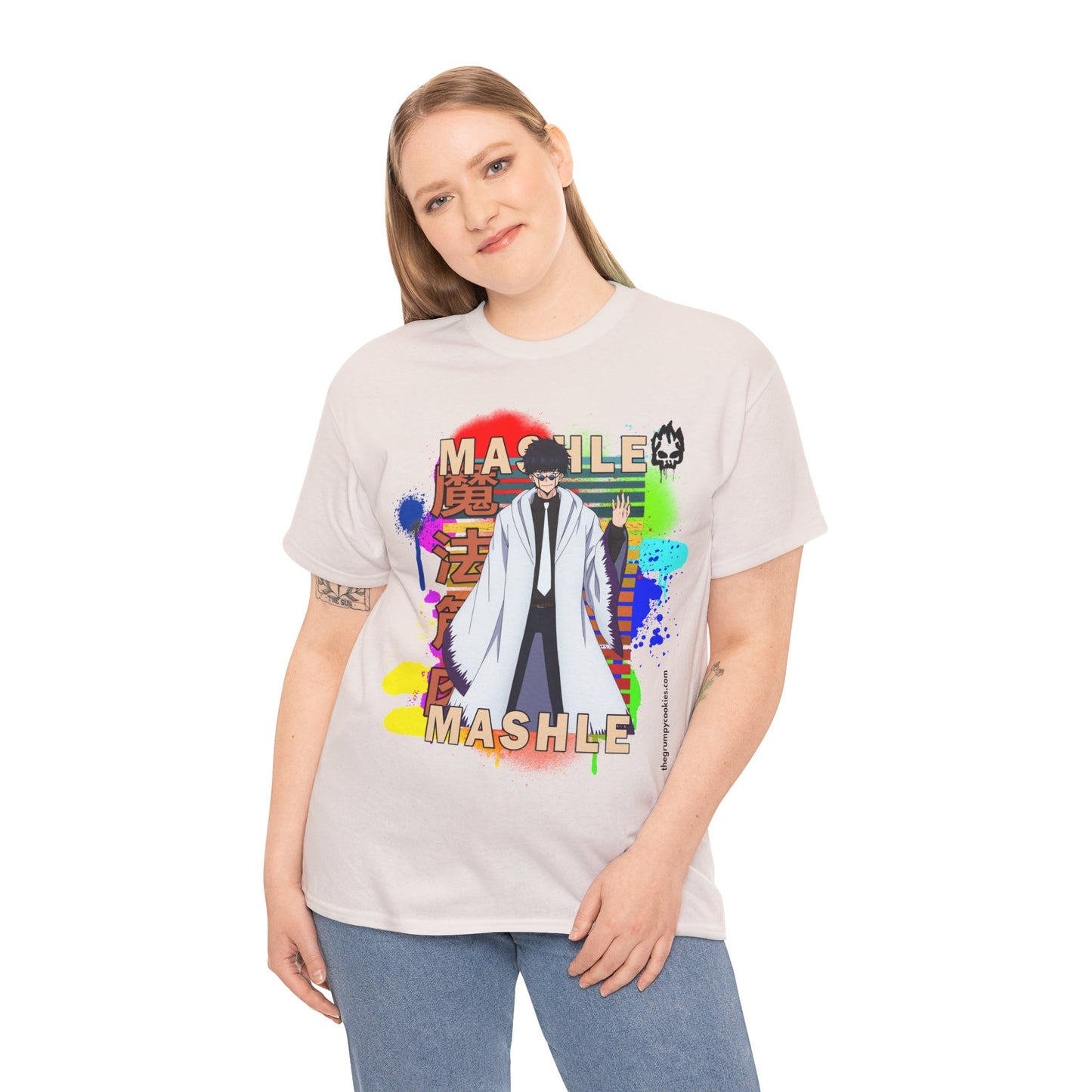 Mashle - Wirth Mádl Graffiti Unisex Heavy Cotton Tee