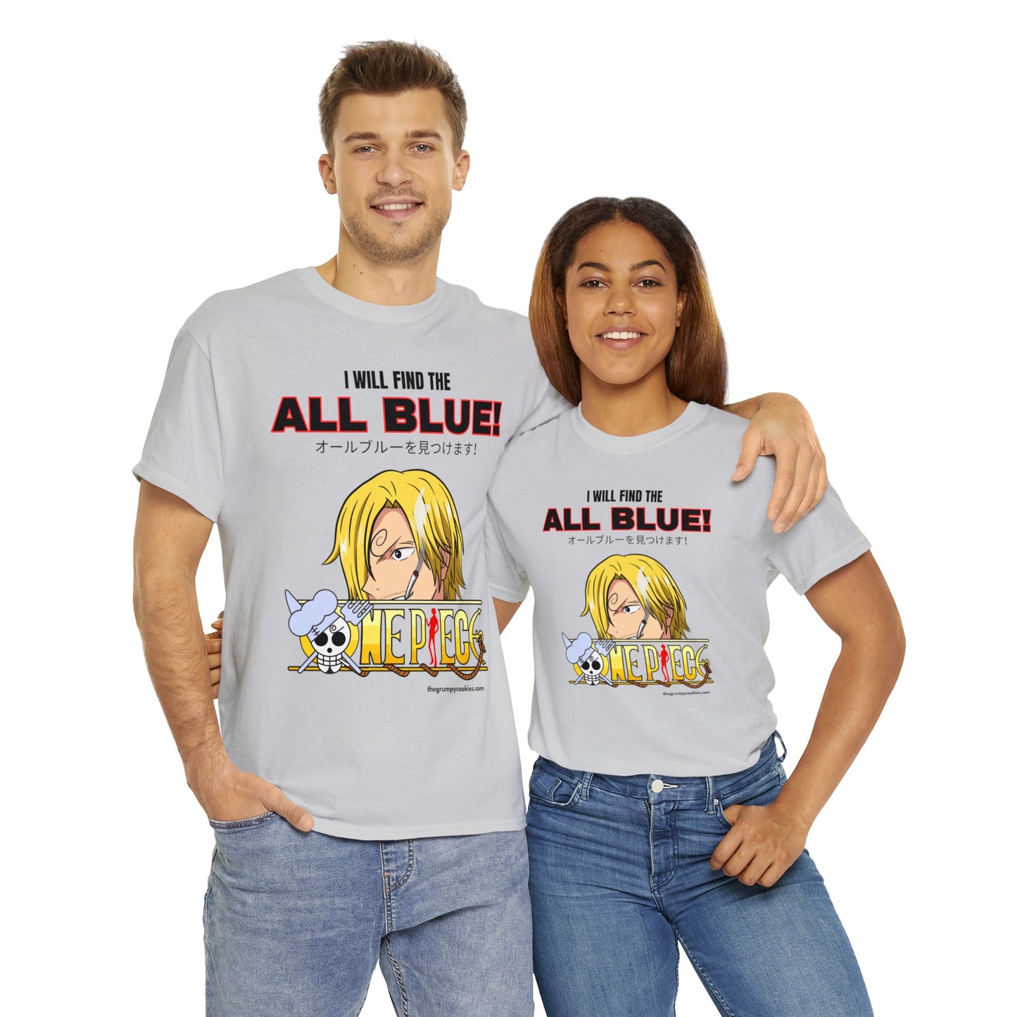 One Piece - Find the All Blue Unisex Heavy Cotton Tee