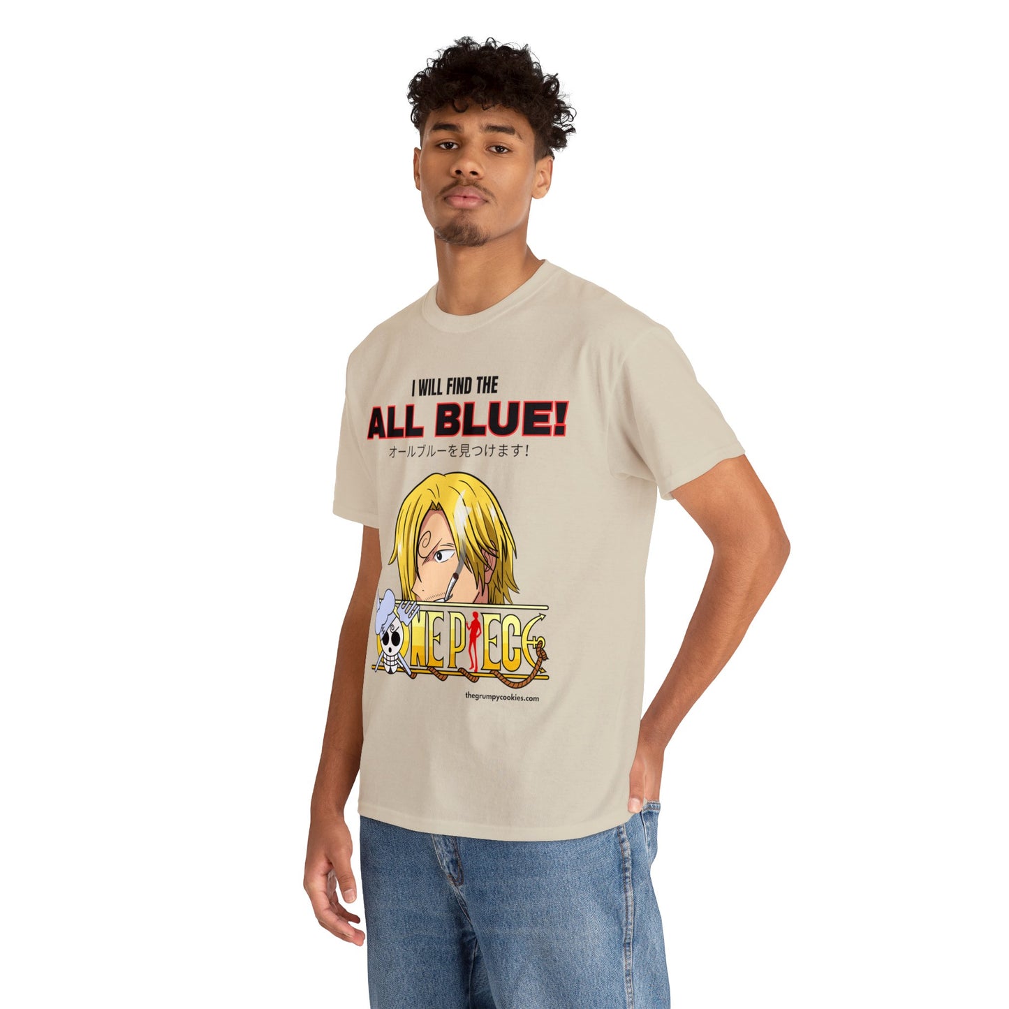 One Piece - Find the All Blue Unisex Heavy Cotton Tee