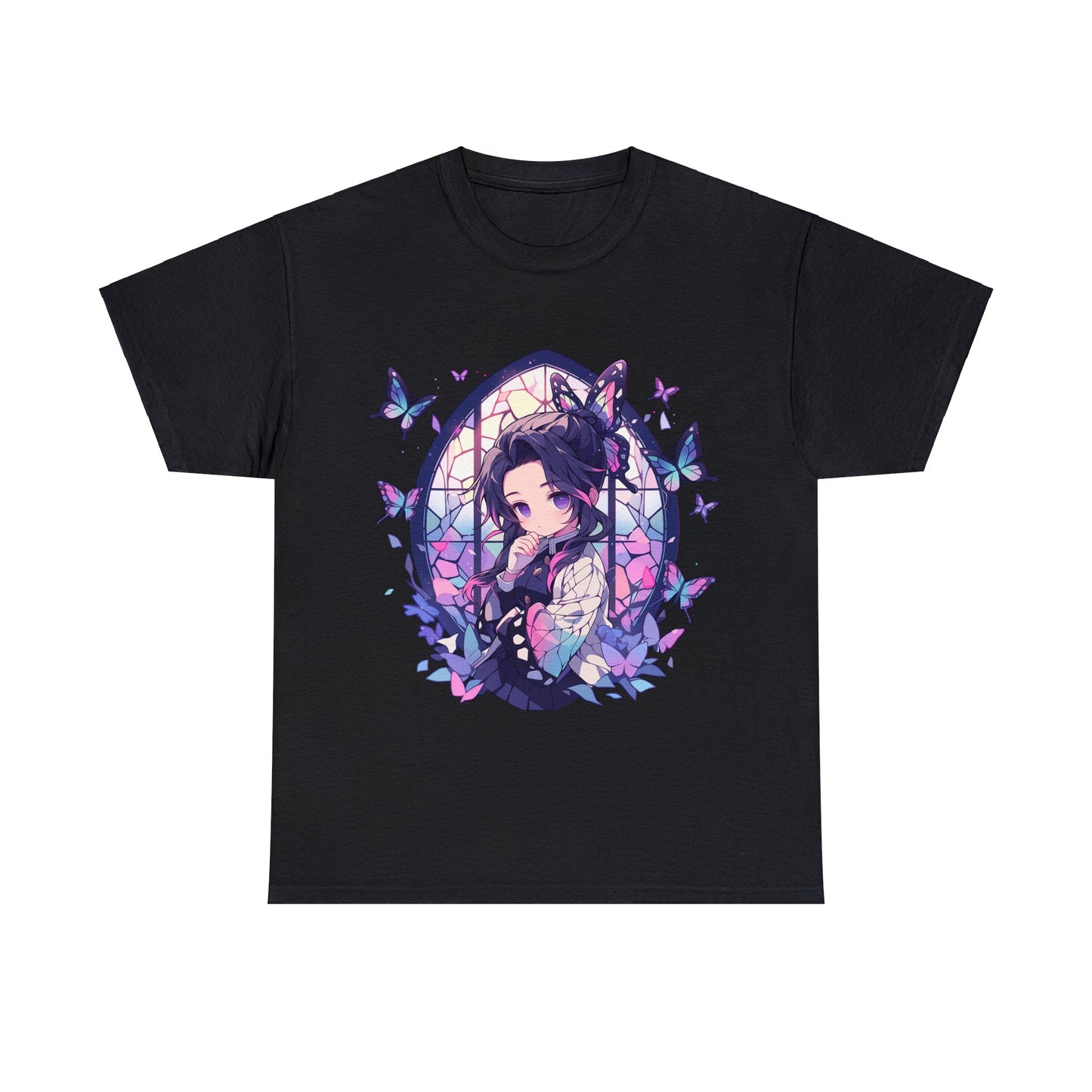 Demon Slayer - Stained Glass Shinobu Kocho Series Unisex Heavy Cotton Tee