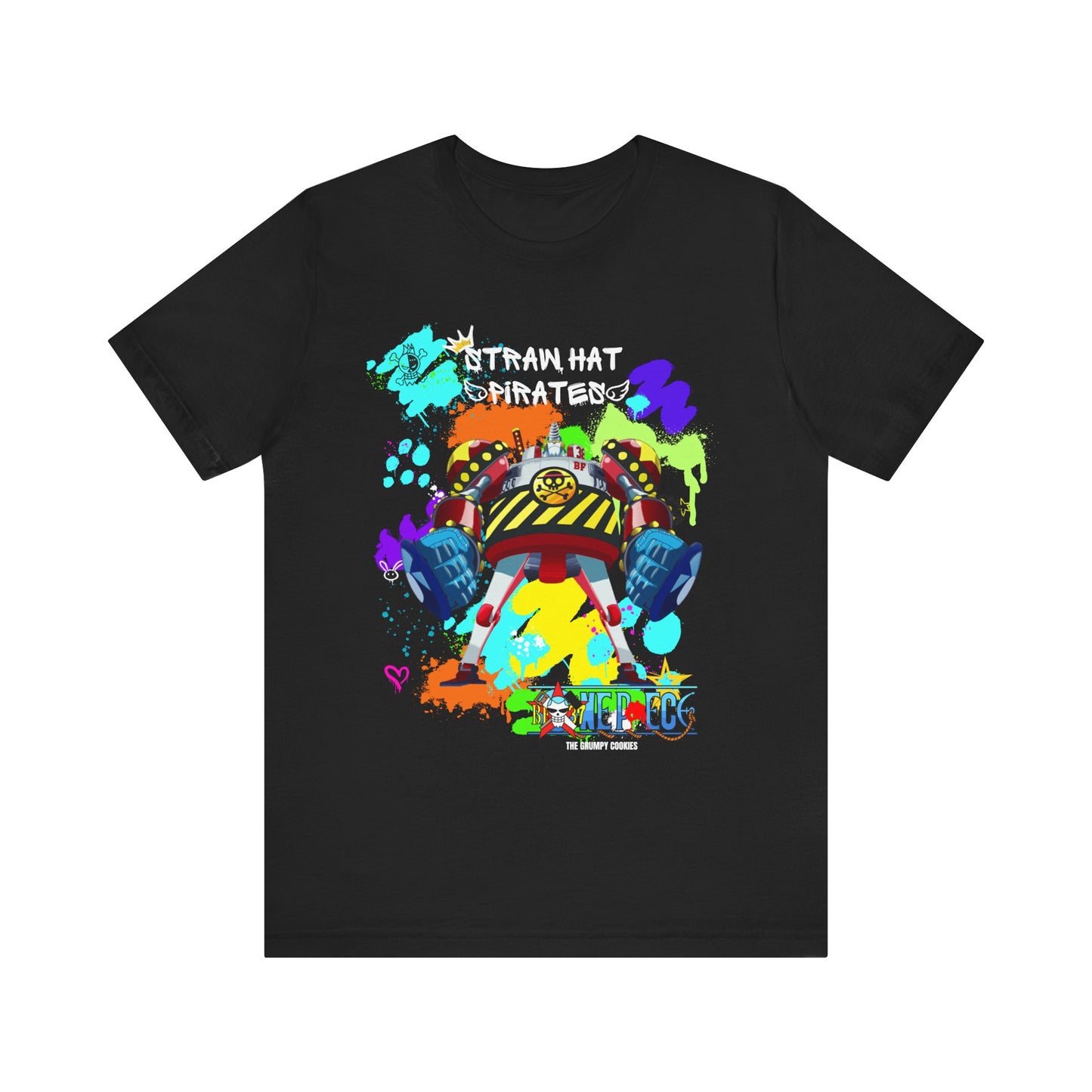 One Piece - Graffiti General Franky Unisex Jersey Short Sleeve Tee