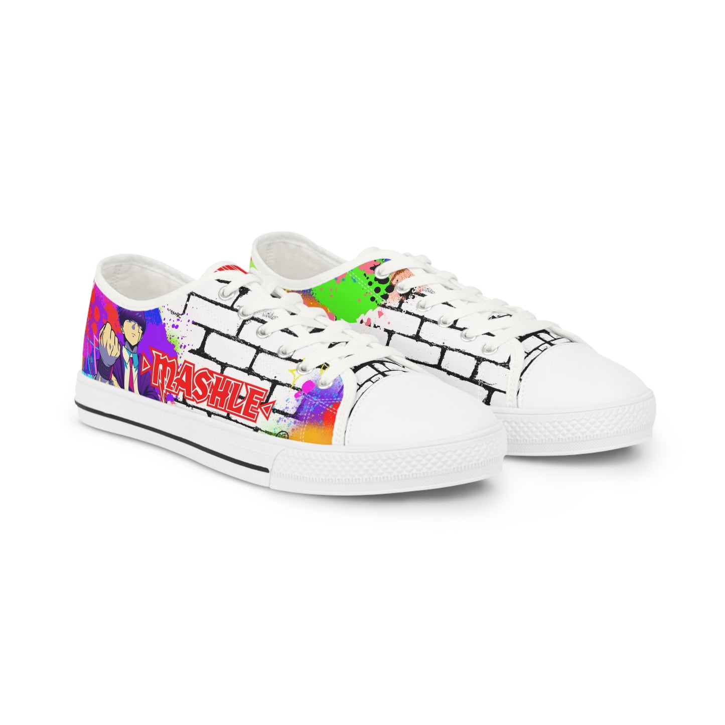 Mashle - Likely to Knock You Out Men's Low Top Sneakers
