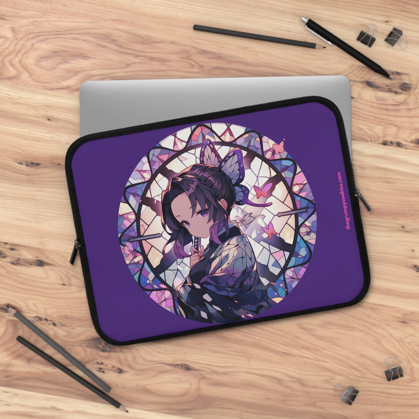 Demon Slayer - Stained Glass Shinobu Kocho Series Laptop Sleeve