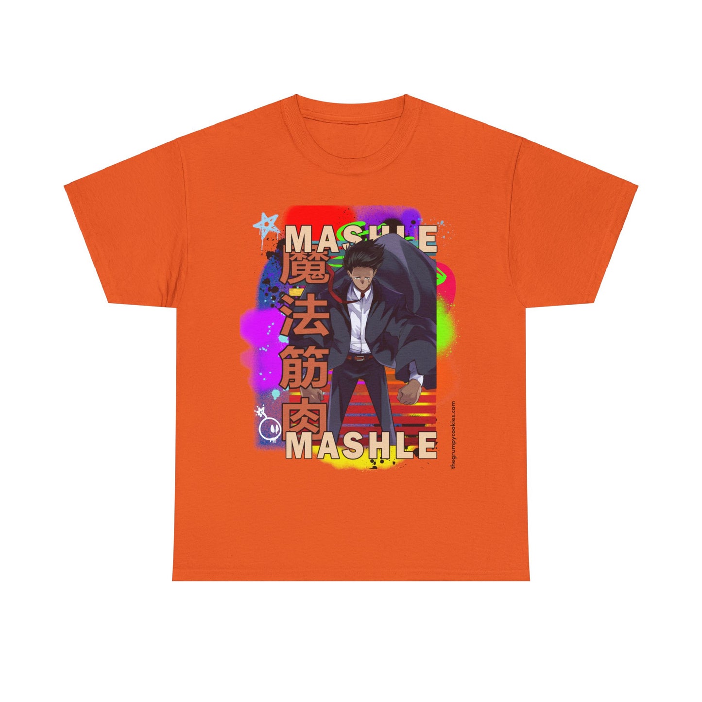 Mashle - Mash Burnedead Graffiti Unisex Heavy Cotton Tee