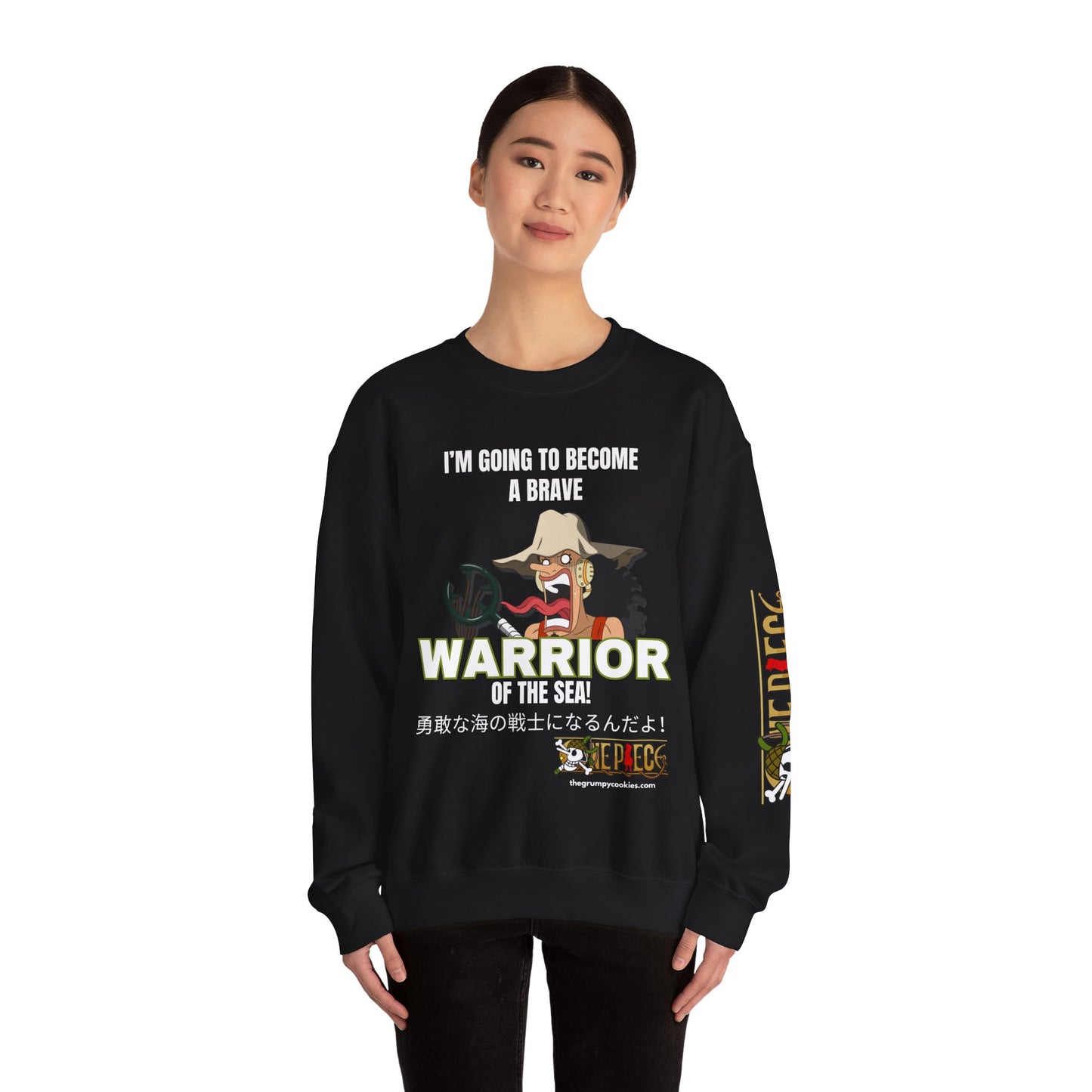 One Piece - Brave-ish Warrior of the Sea Unisex Heavy Blend™ Crewneck Sweatshirt