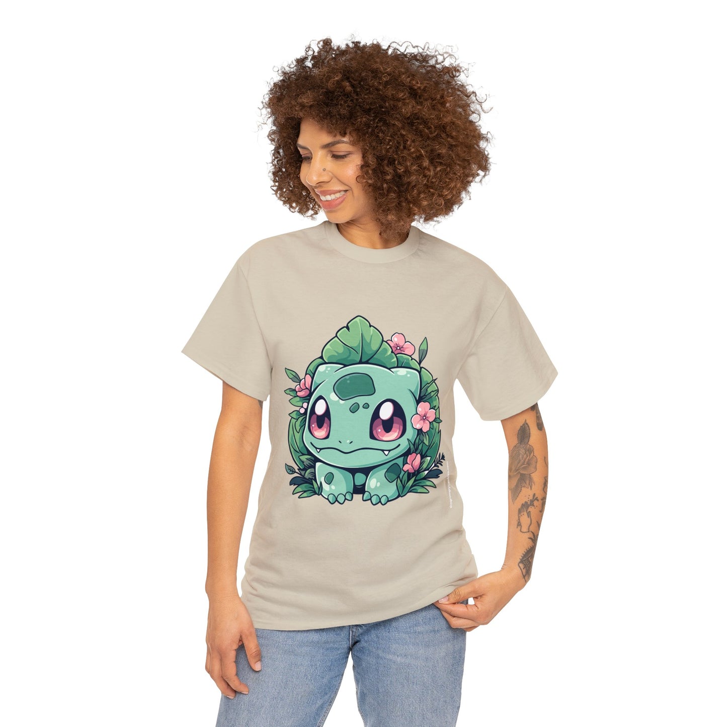 Pokemon - Flowering Bulba Unisex Heavy Cotton Tee