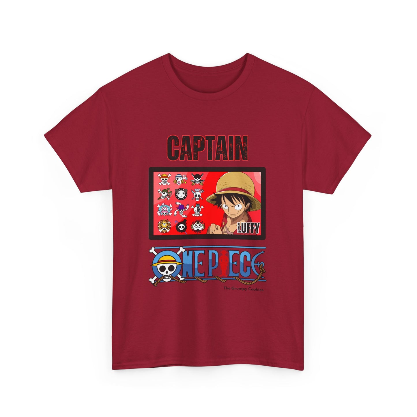 One Piece - Captain Luffy Unisex Heavy Cotton Tee
