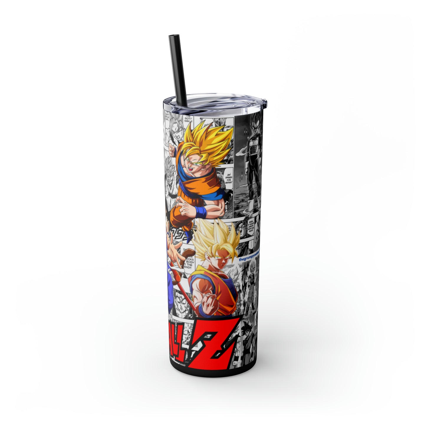 Dragon Ball - Skinny Tumbler with Straw, 20oz