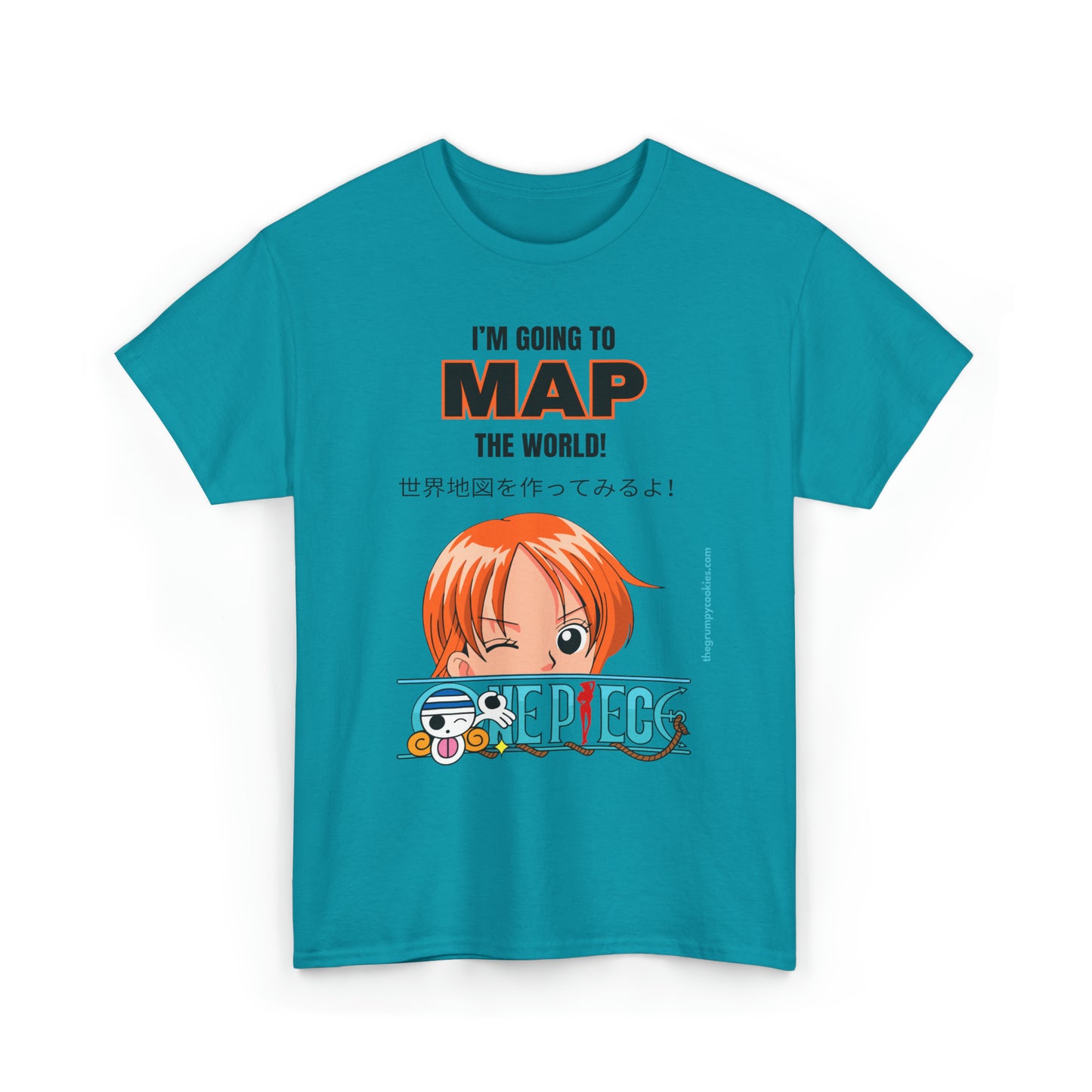 One Piece - Map the World Unisex Heavy Cotton Tee