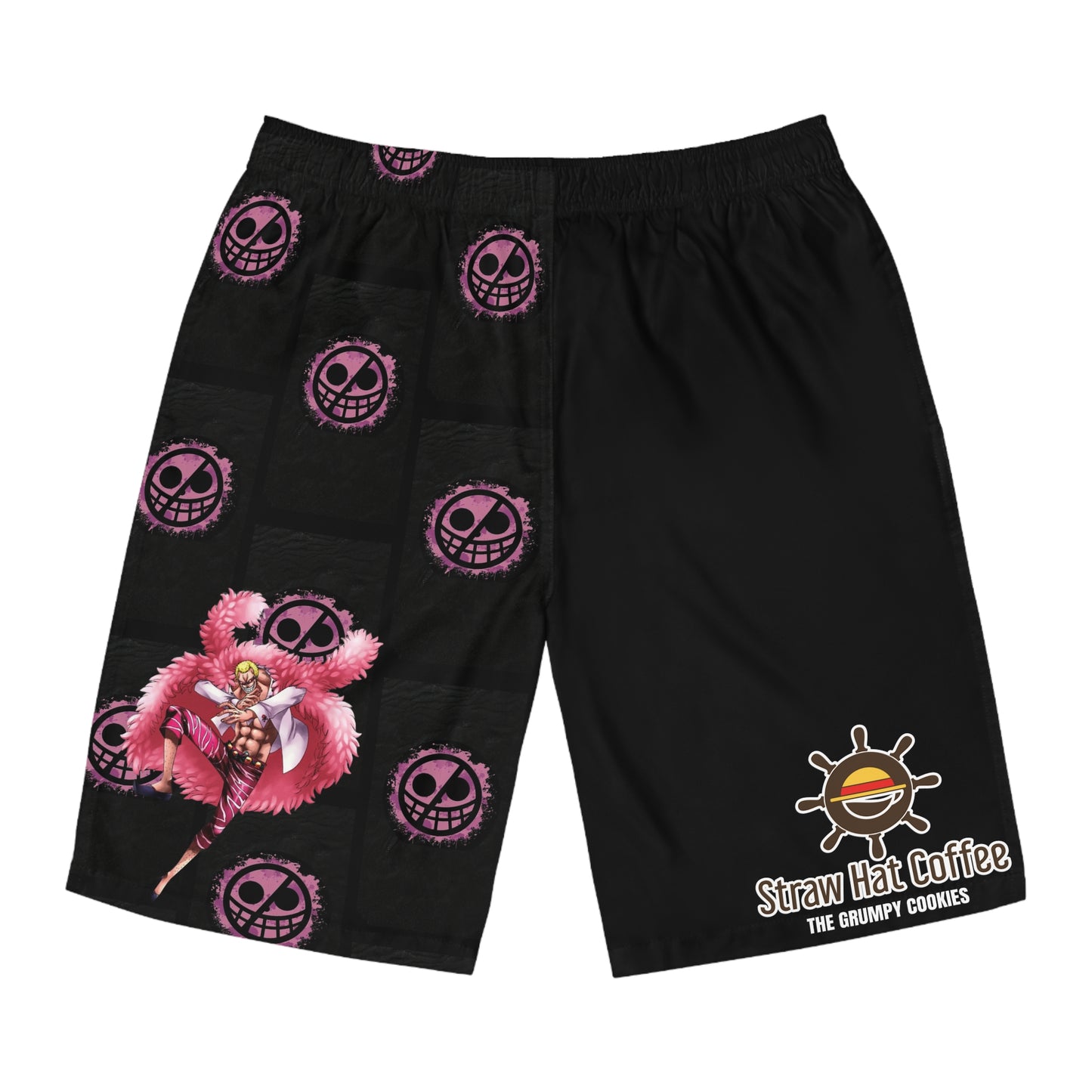 Straw Hat Coffee - Smile Men's Board Shorts