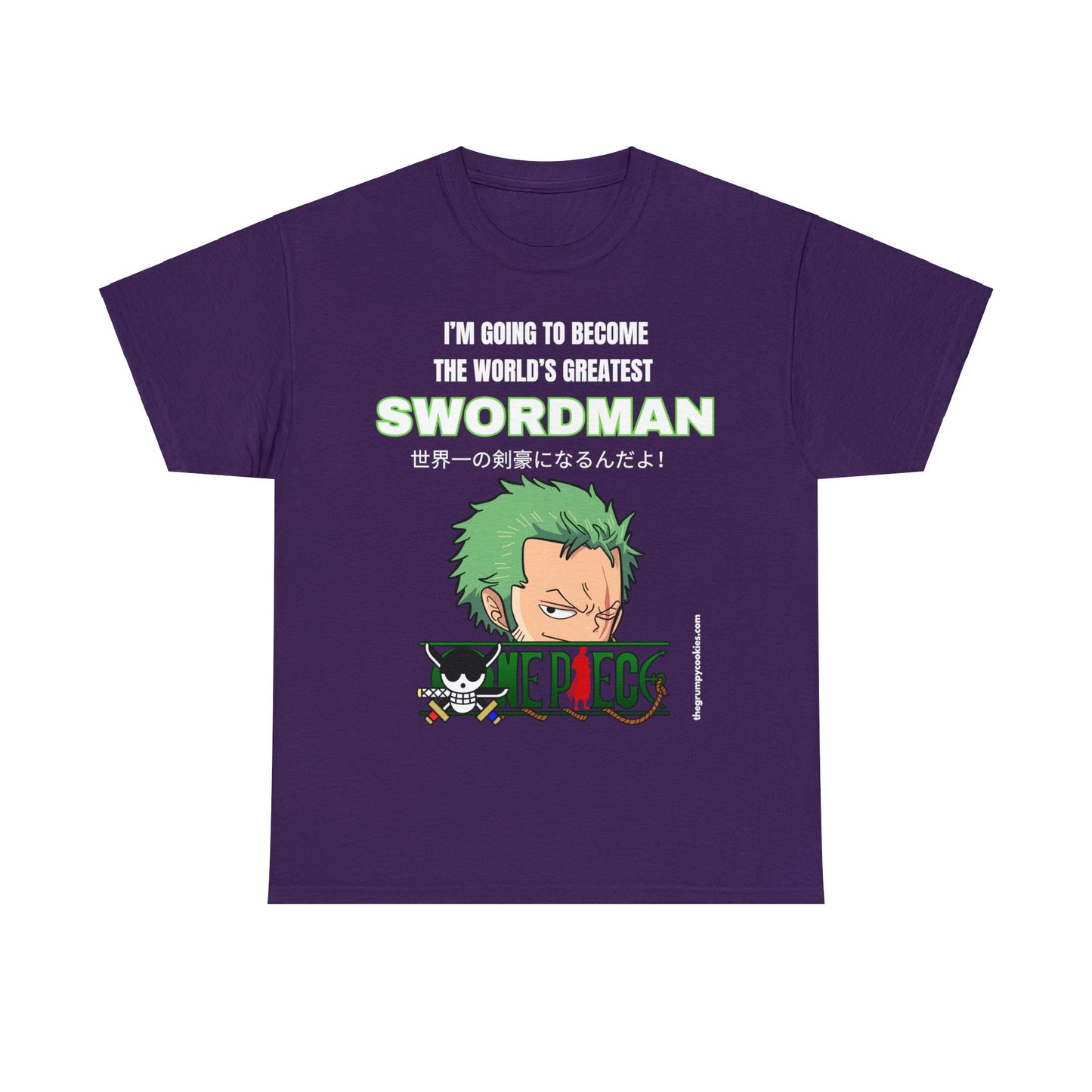 One Piece - World's Greatest Swordsman Unisex Heavy Cotton Tee