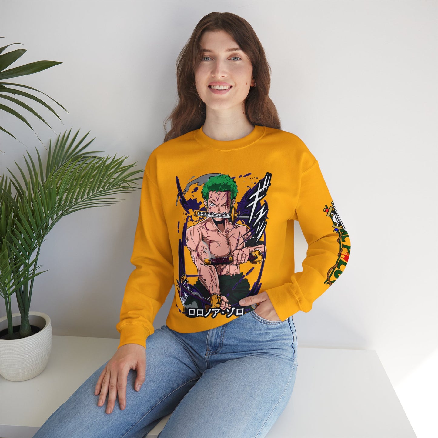 One Piece - Zoro Unisex Heavy Blend™ Crewneck Sweatshirt