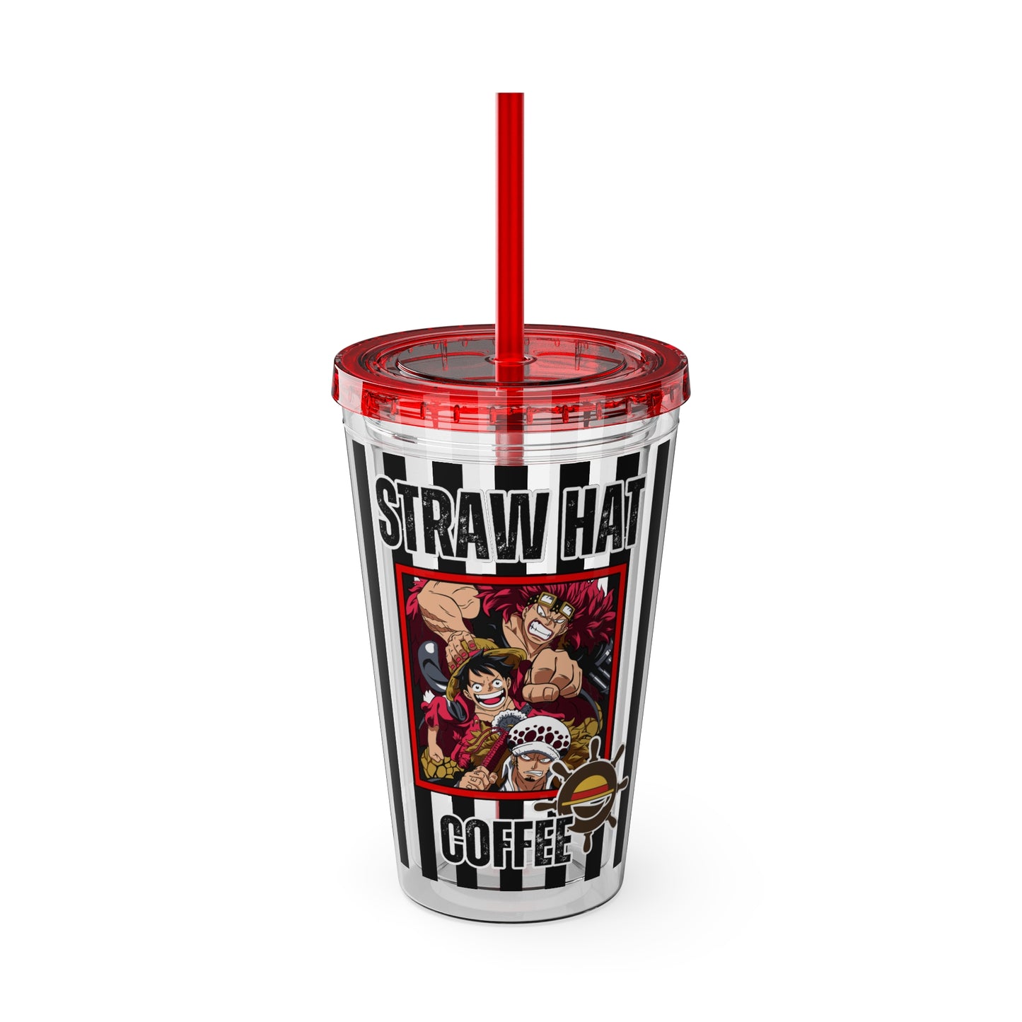 Straw Hat Coffee - The Worst Generation Sunsplash Tumbler with Straw, 16oz