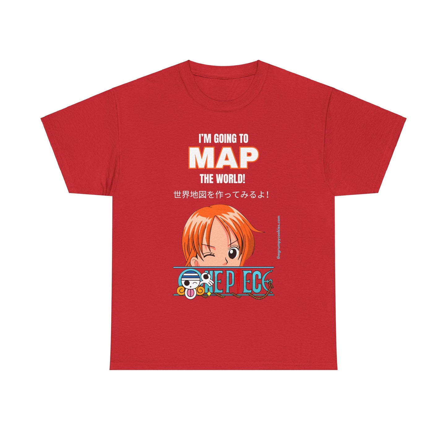 One Piece - Map the World Unisex Heavy Cotton Tee