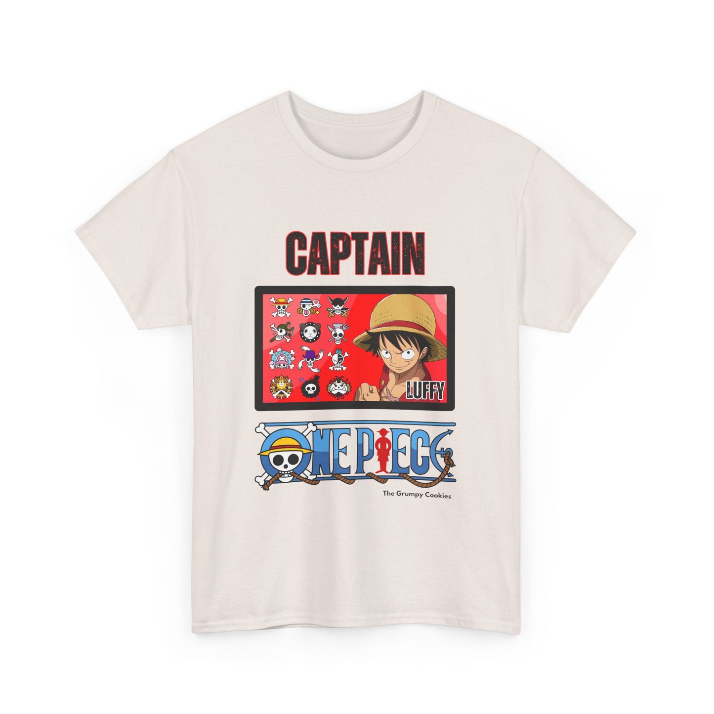 One Piece - Captain Luffy Unisex Heavy Cotton Tee