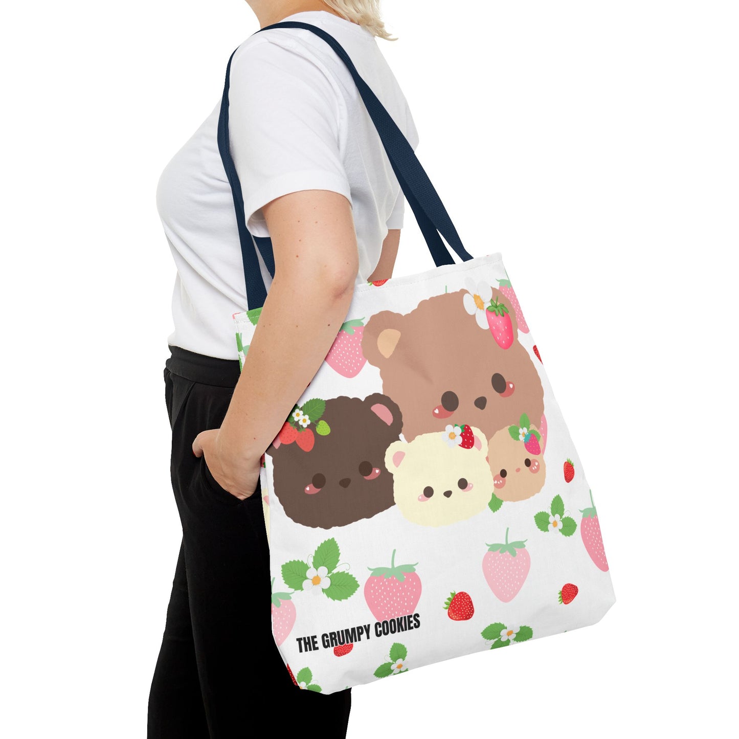 The Grumpy Cookies - Strawbeary Pals Tote Bag