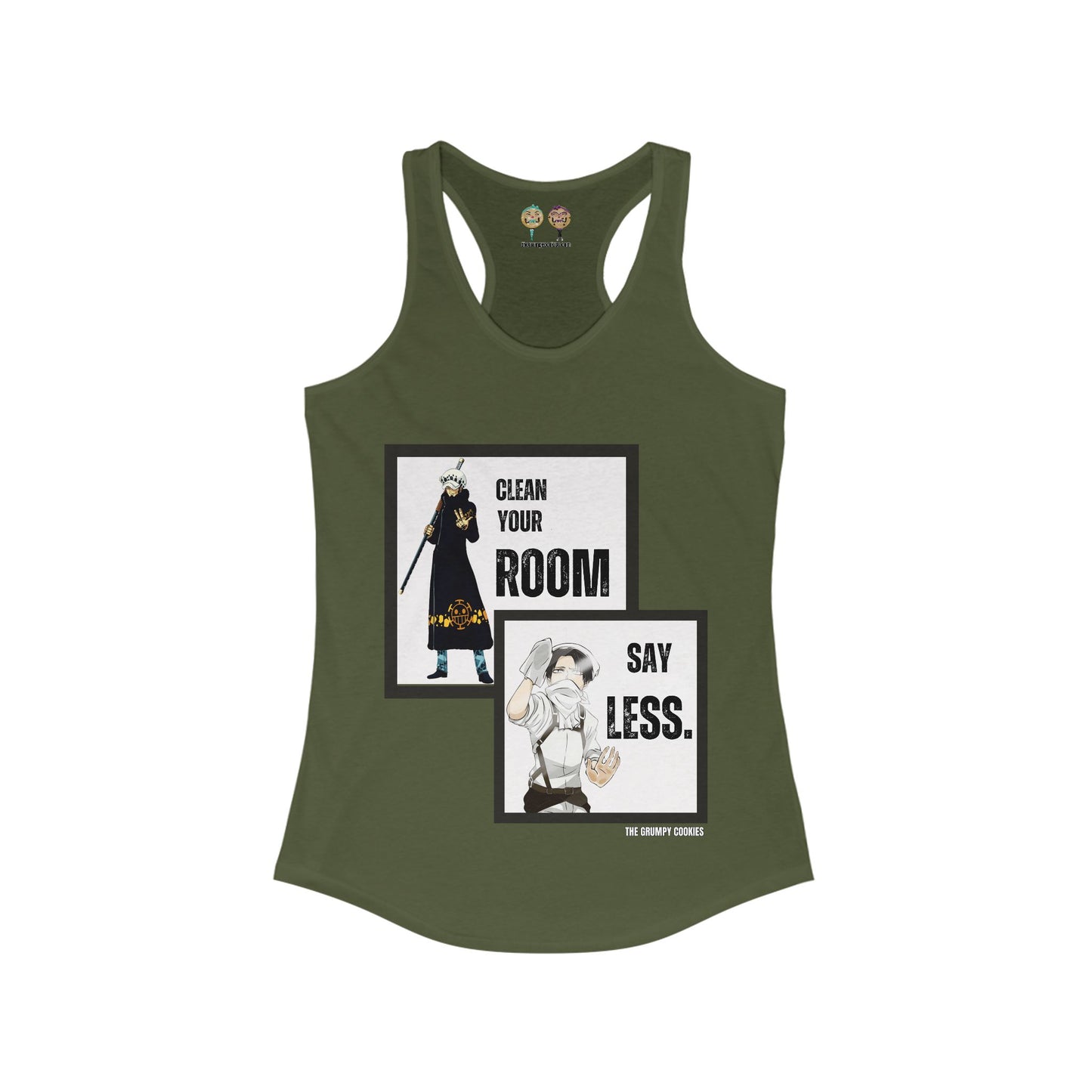 One Piece - Say Less Levi x Law Crossover Women's Ideal Racerback Tank