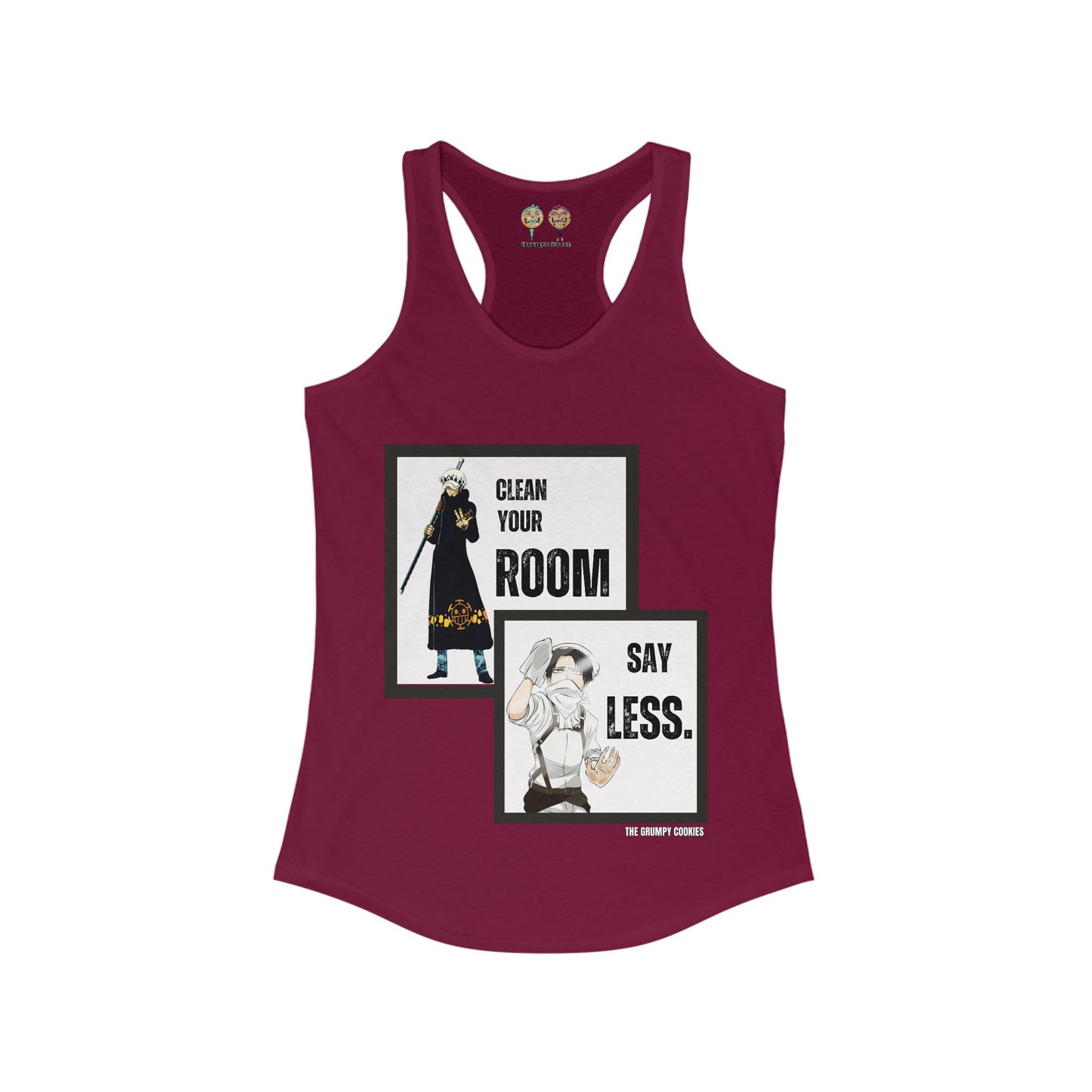 One Piece - Say Less Levi x Law Crossover Women's Ideal Racerback Tank