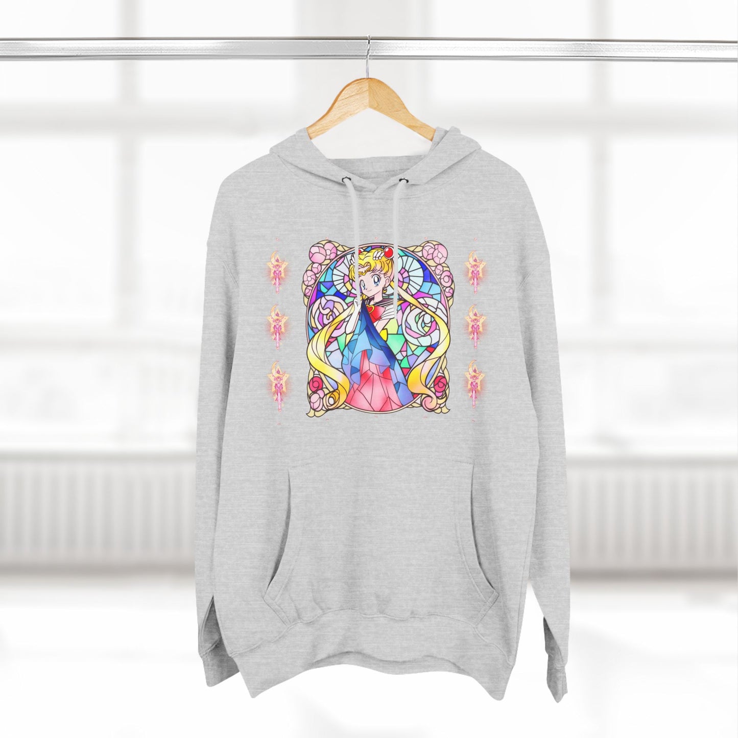 Sailor Moon - Stained Glass Sailor Power Pullover Hoodie