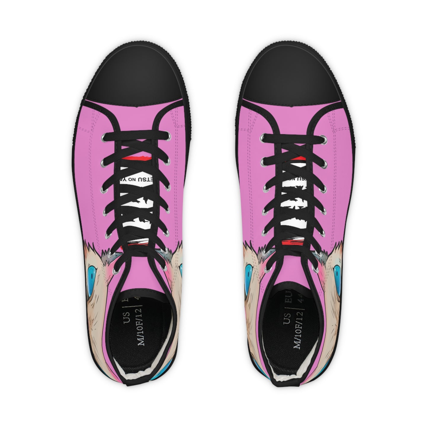 Demon Slayer - Savage Beauty Inosuke Men's High Top Pink Sneakers