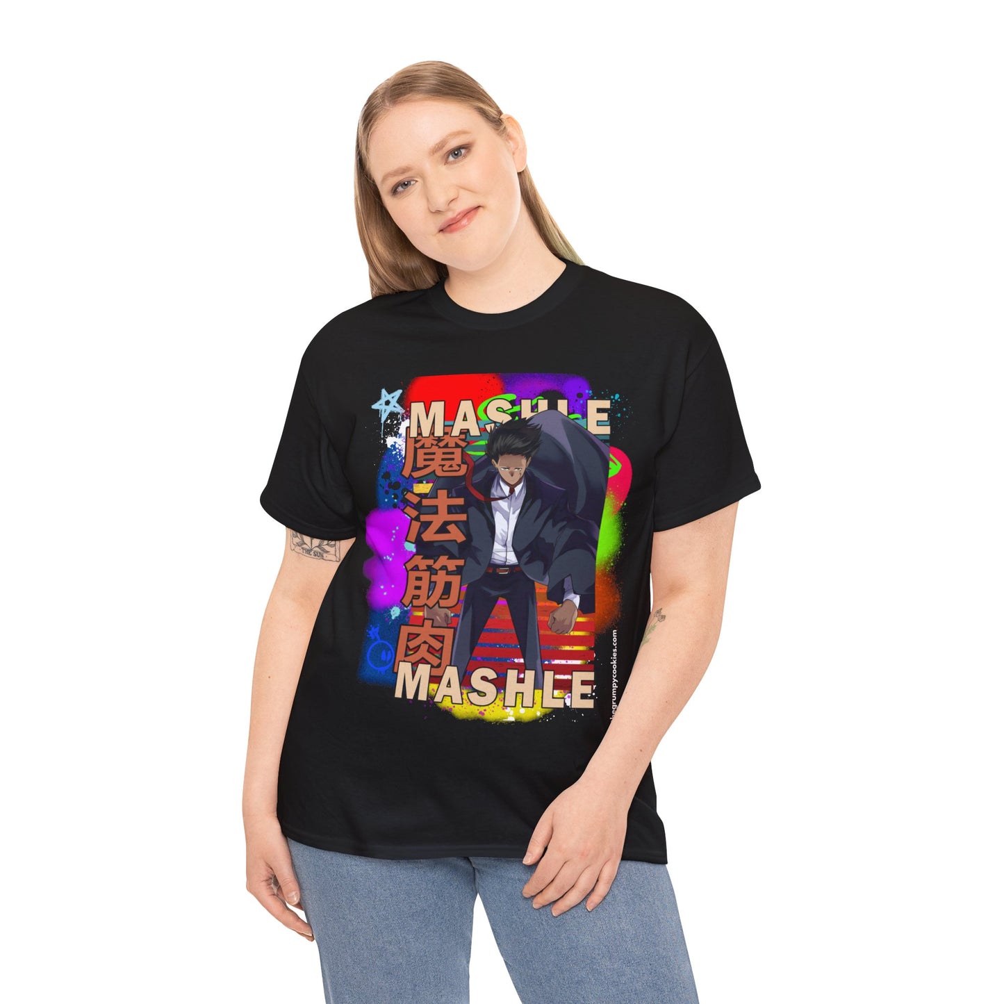 Mashle - Mash Burnedead Graffiti Unisex Heavy Cotton Tee