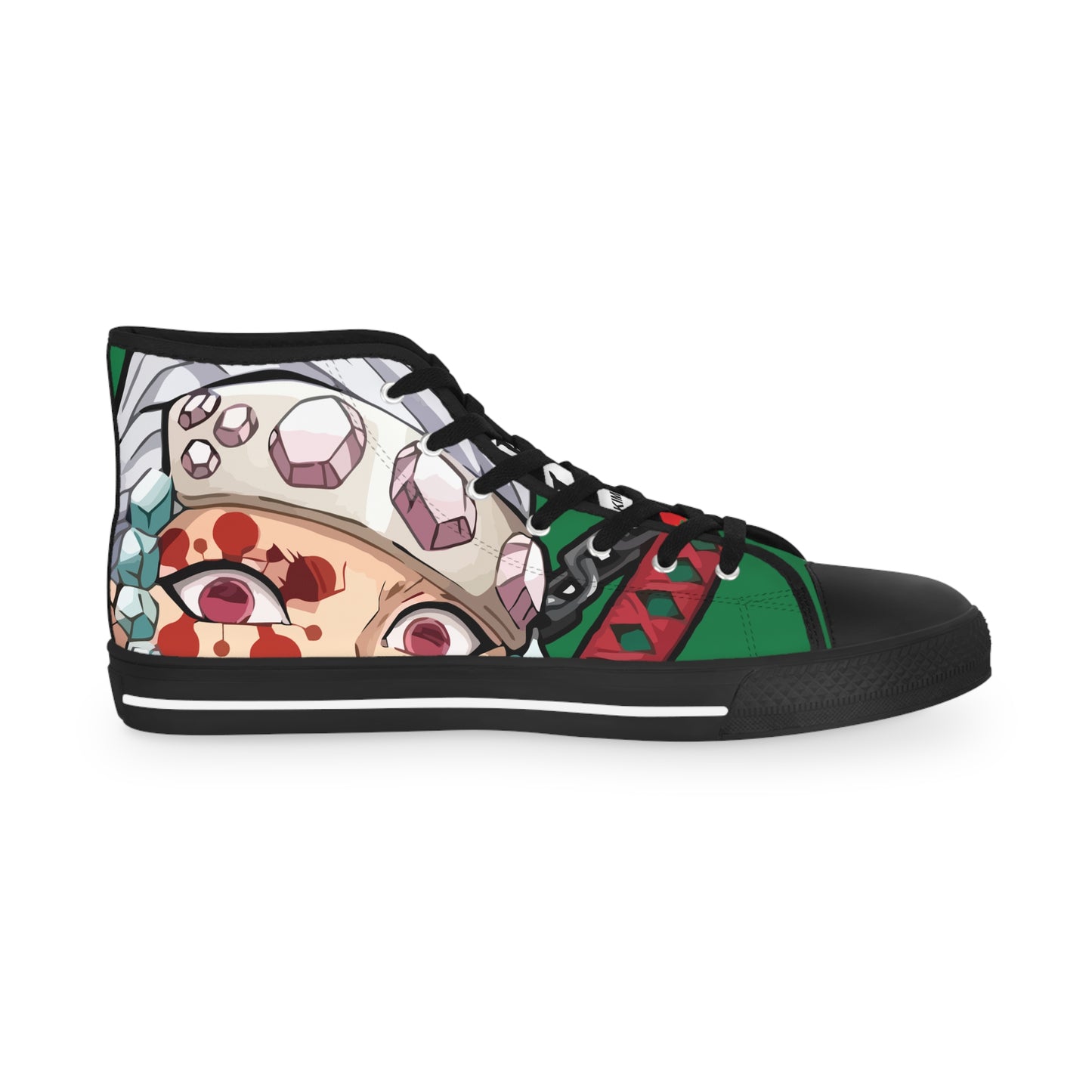 Demon Slayer - Flashy Tengen Men's High Top Green Sneakers