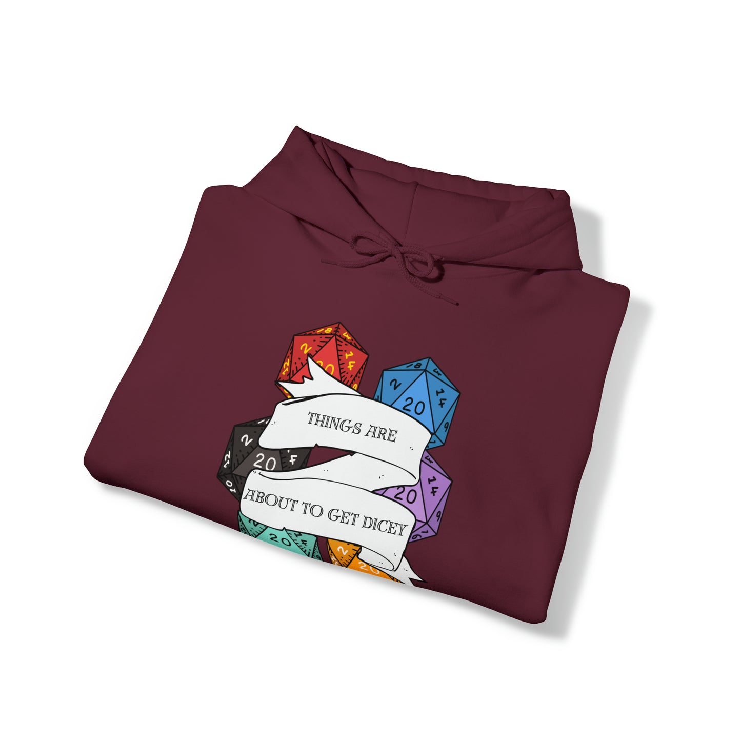 Dungeons & Dragons - Dicey Unisex Heavy Blend™ Hooded Sweatshirt