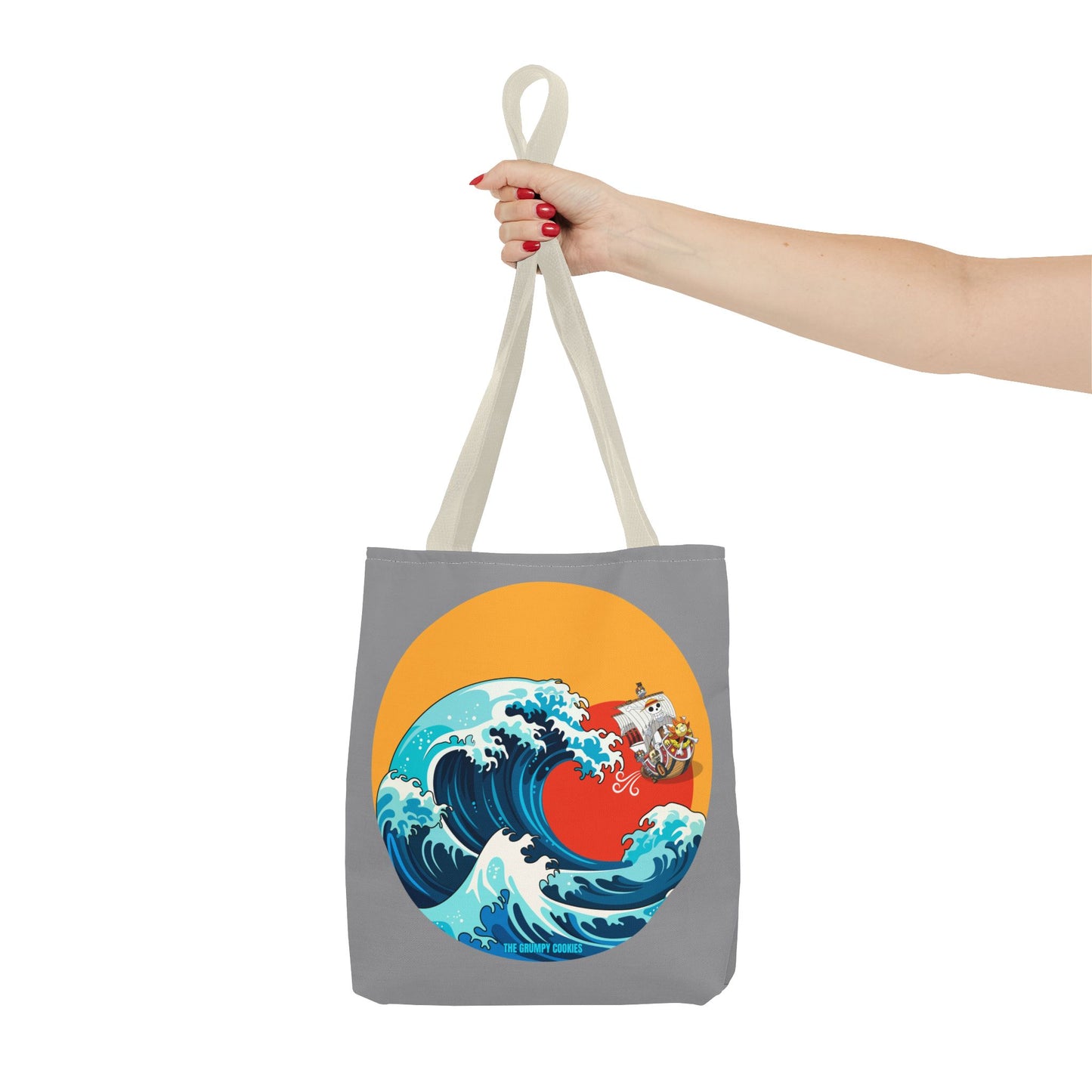 One Piece - Riding the Wave Grey Tote Bag