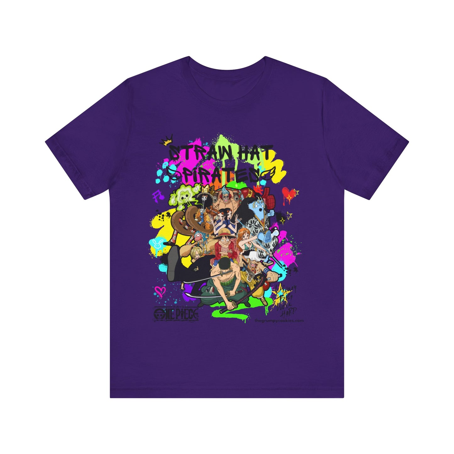 One Piece - Graffiti Straw Hats Unisex Jersey Short Sleeve Tee