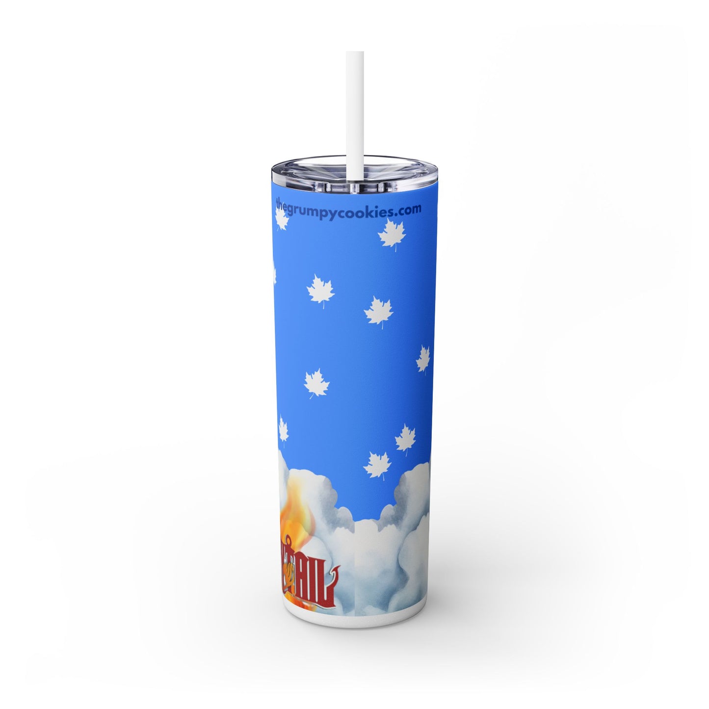 Fairy Tail - Happy As Can Be Skinny Tumbler with Straw, 20oz