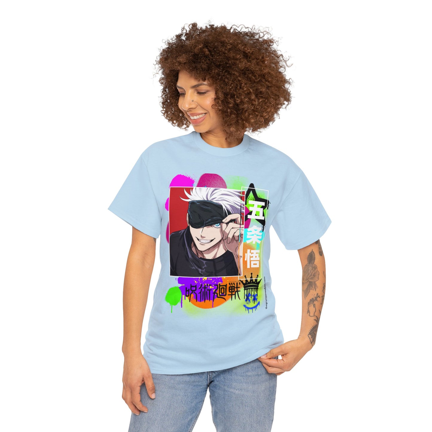 Jujutsu Kaisen - Peekaboo Gojo Unisex Heavy Cotton Tee
