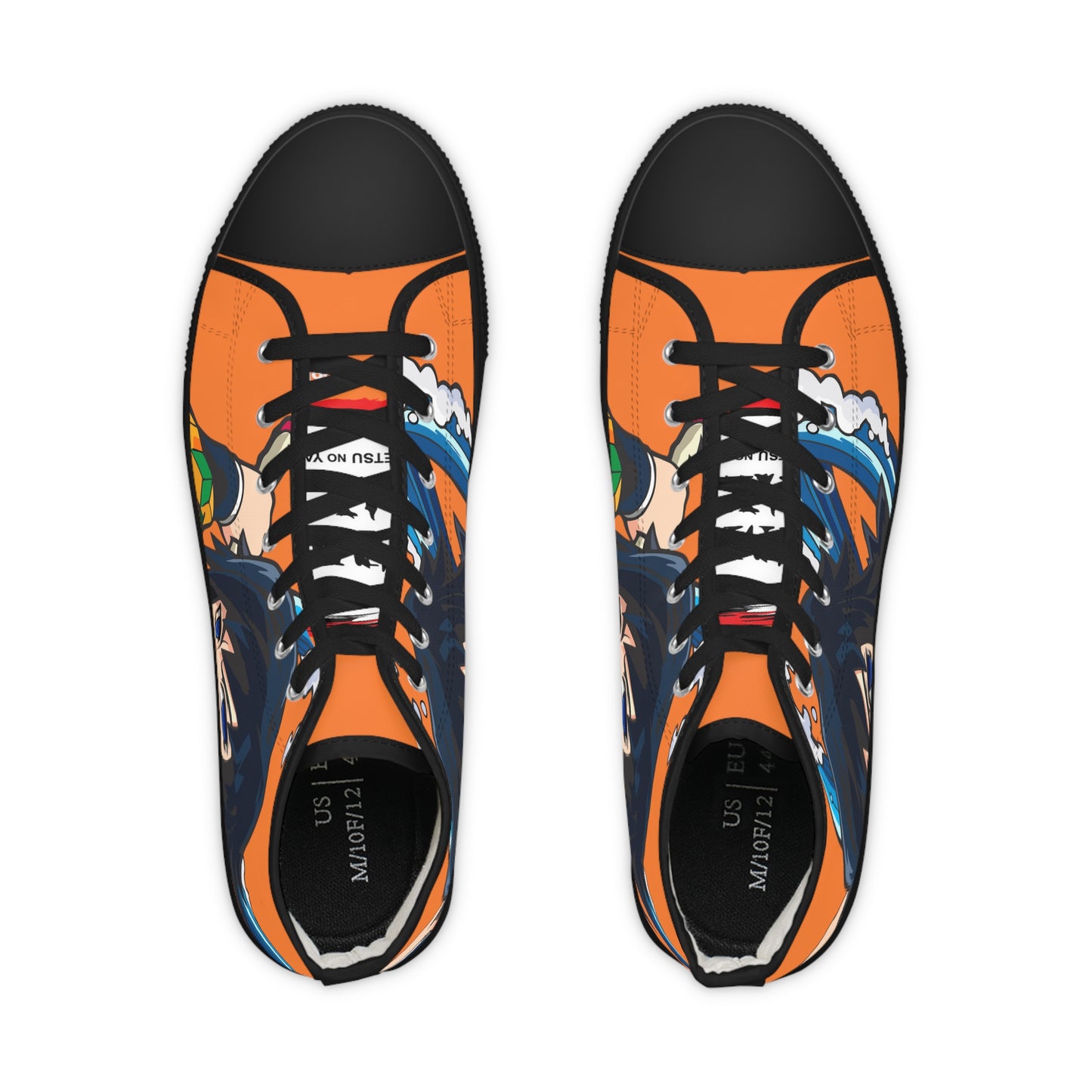 Demon Slayer - Few Words Tomioka Men's High Top Orange Sneakers