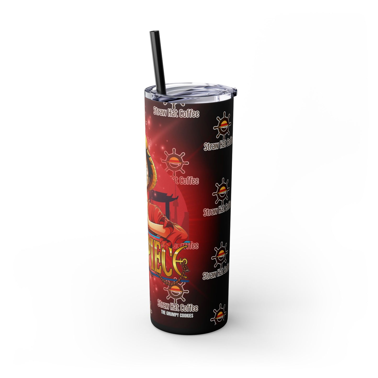 Straw Hat Coffee - Captain of the Crew 20oz Skinny Tumbler with Straw