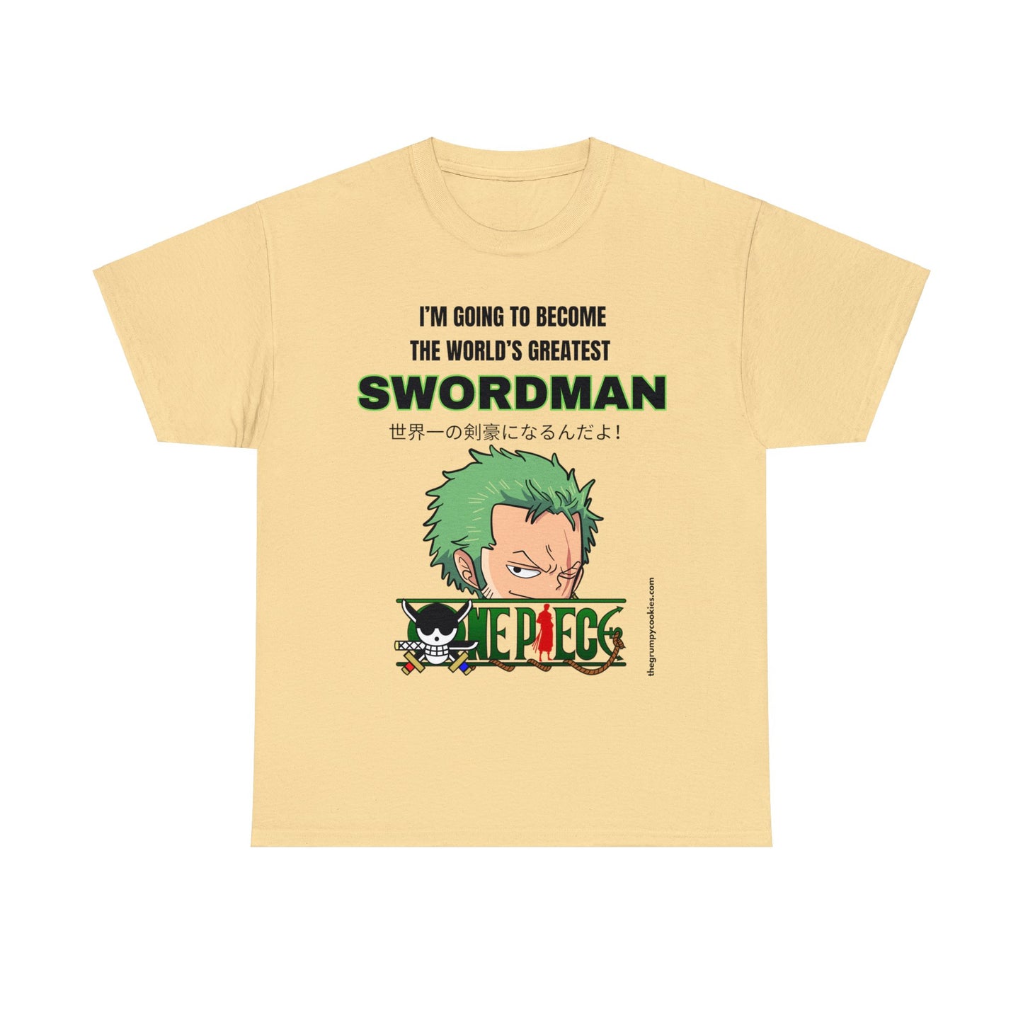 One Piece - World's Greatest Swordsman Unisex Heavy Cotton Tee
