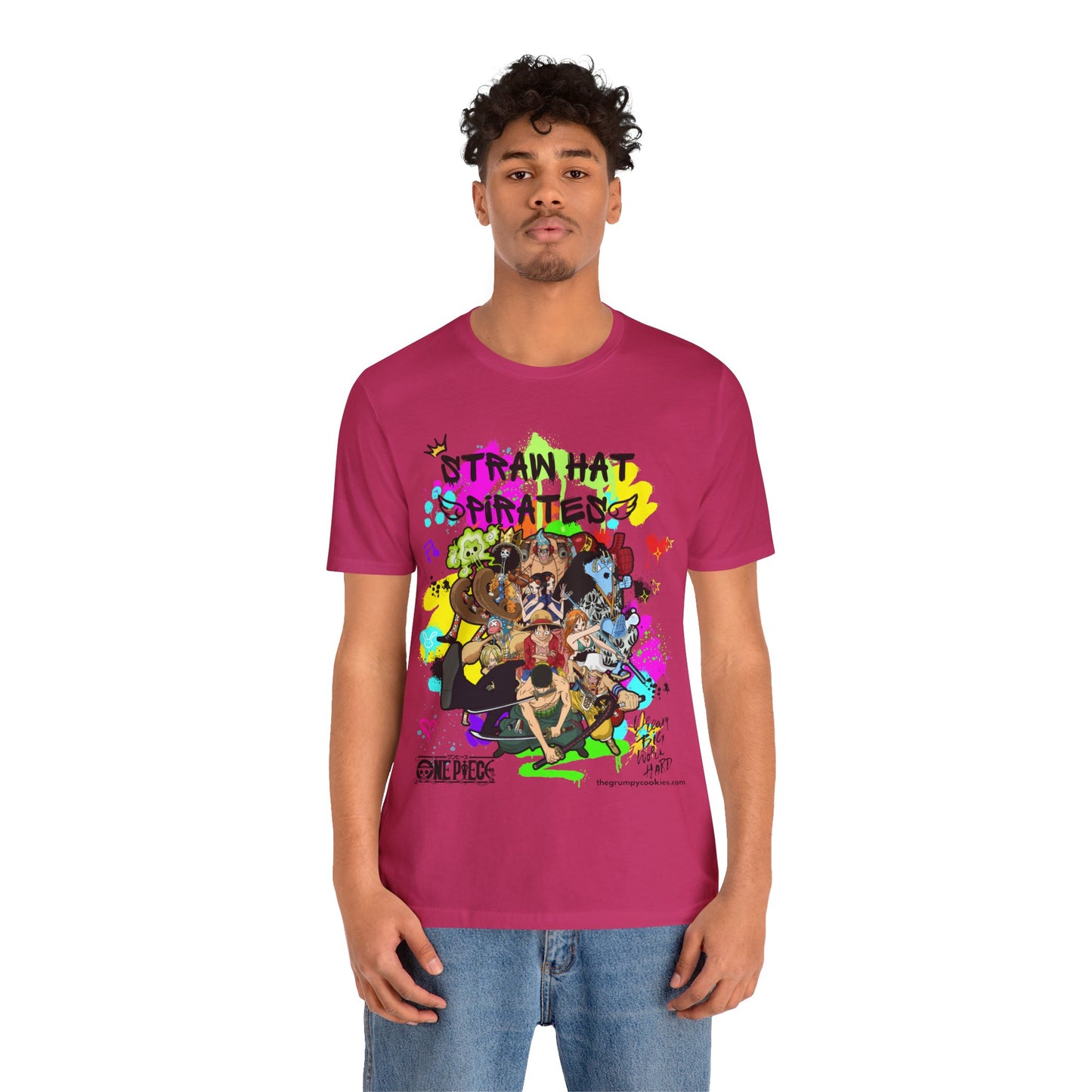 One Piece - Graffiti Straw Hats Unisex Jersey Short Sleeve Tee