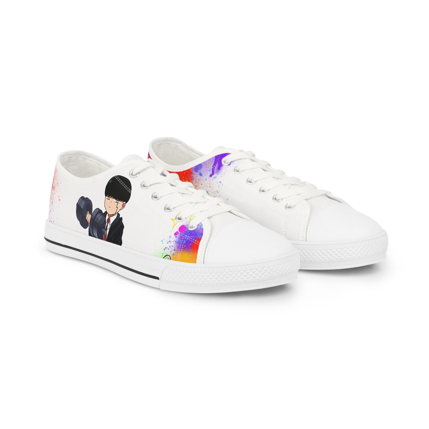 Mashle - Pumping Iron Men's Low Top Sneakers
