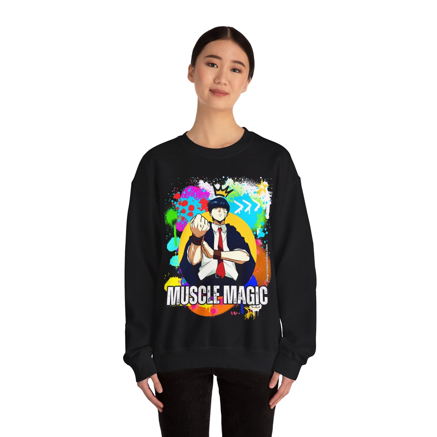 Mashle - Graffiti Mash Unisex Heavy Blend™ Crewneck Sweatshirt
