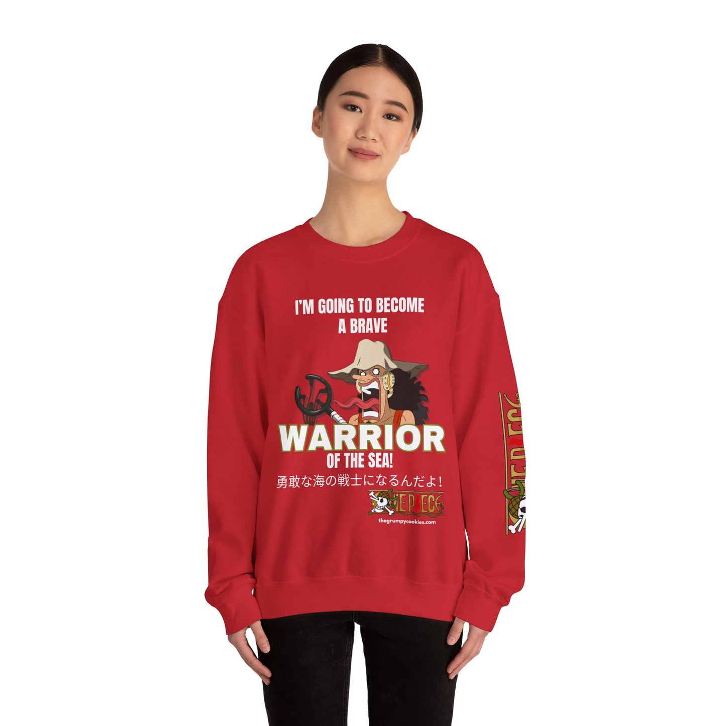 One Piece - Brave-ish Warrior of the Sea Unisex Heavy Blend™ Crewneck Sweatshirt