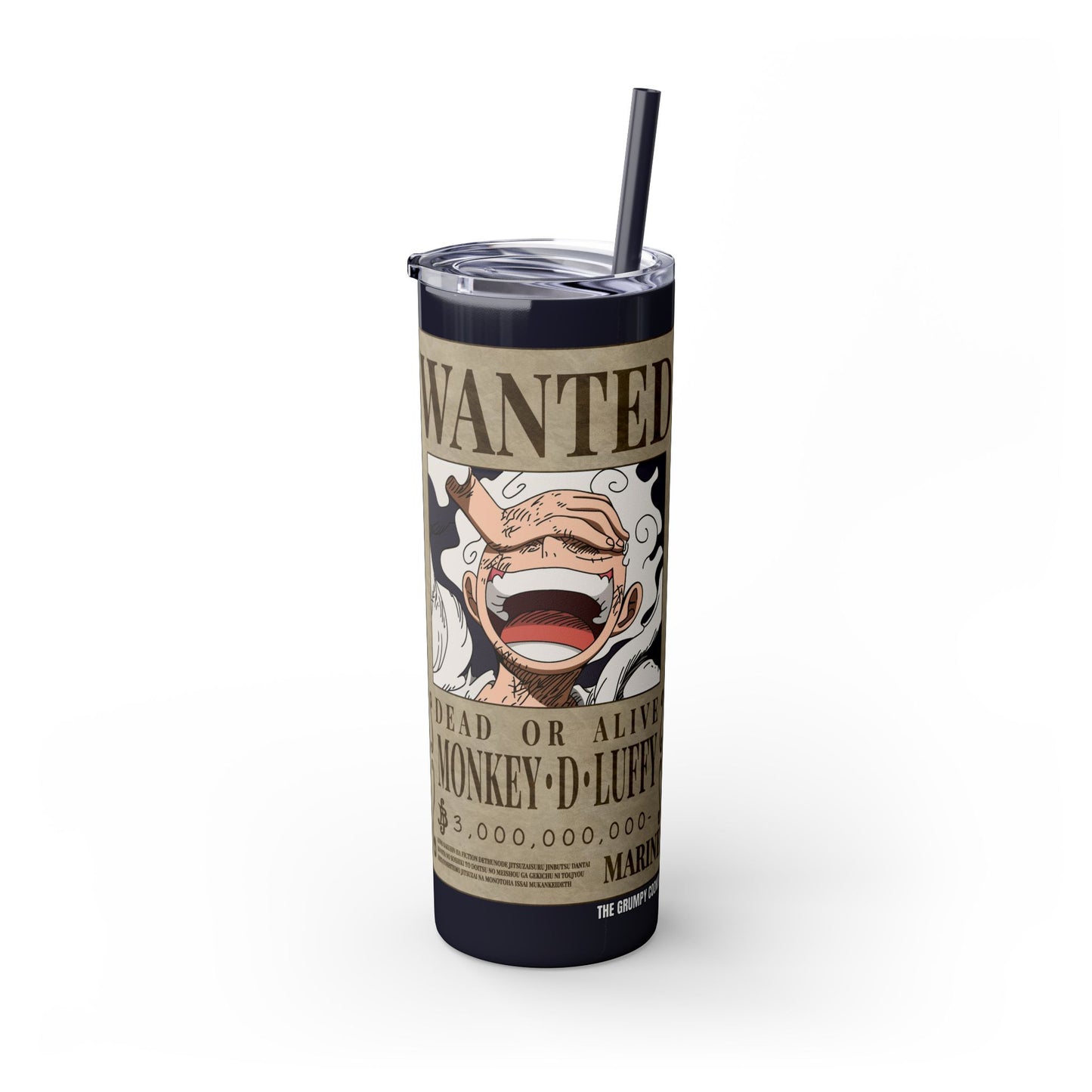 One Piece - Luffy Fifth Gear Skinny Tumbler with Straw, 20oz