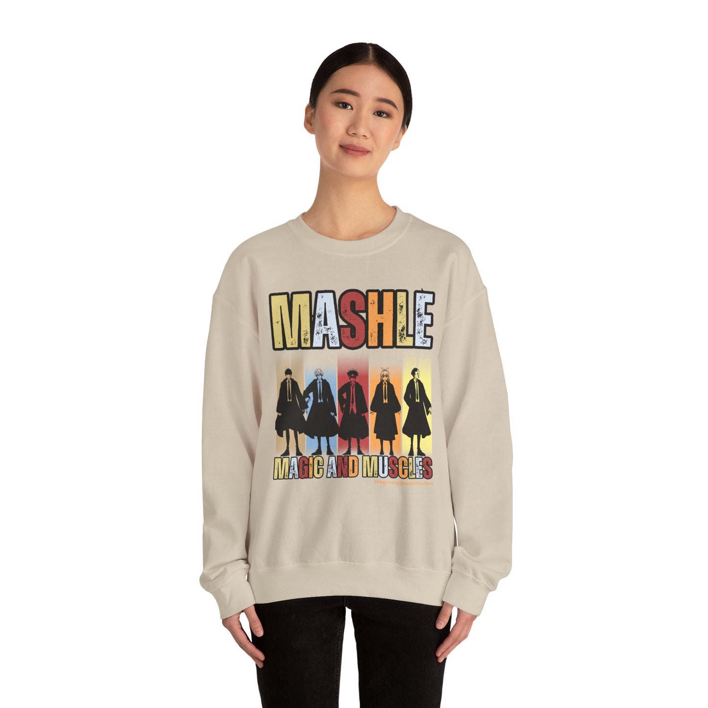 Mashle - Team No Magic Unisex Heavy Blend™ Crewneck Sweatshirt