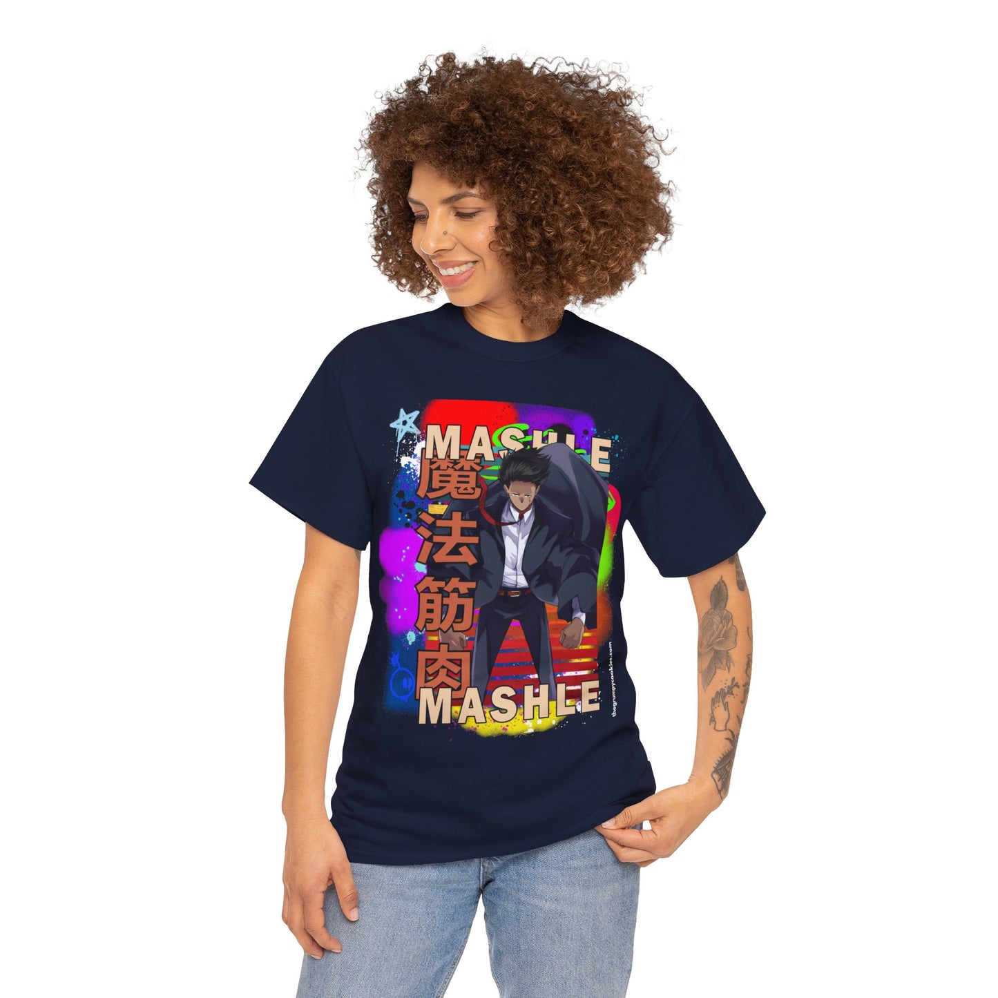 Mashle - Mash Burnedead Graffiti Unisex Heavy Cotton Tee