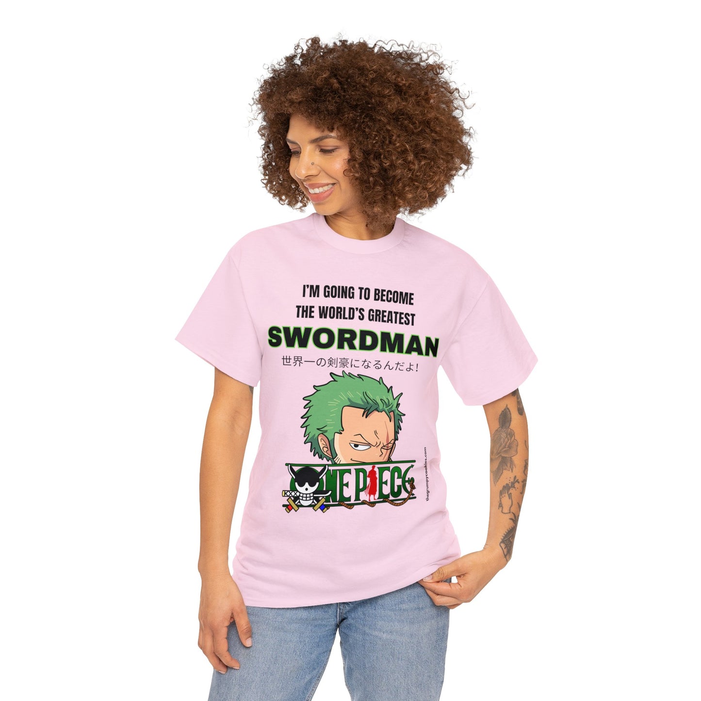 One Piece - World's Greatest Swordsman Unisex Heavy Cotton Tee