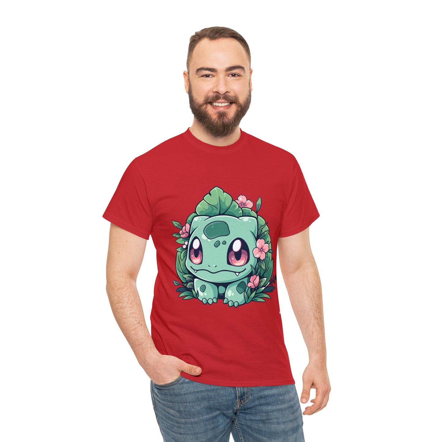 Pokemon - Flowering Bulba Unisex Heavy Cotton Tee