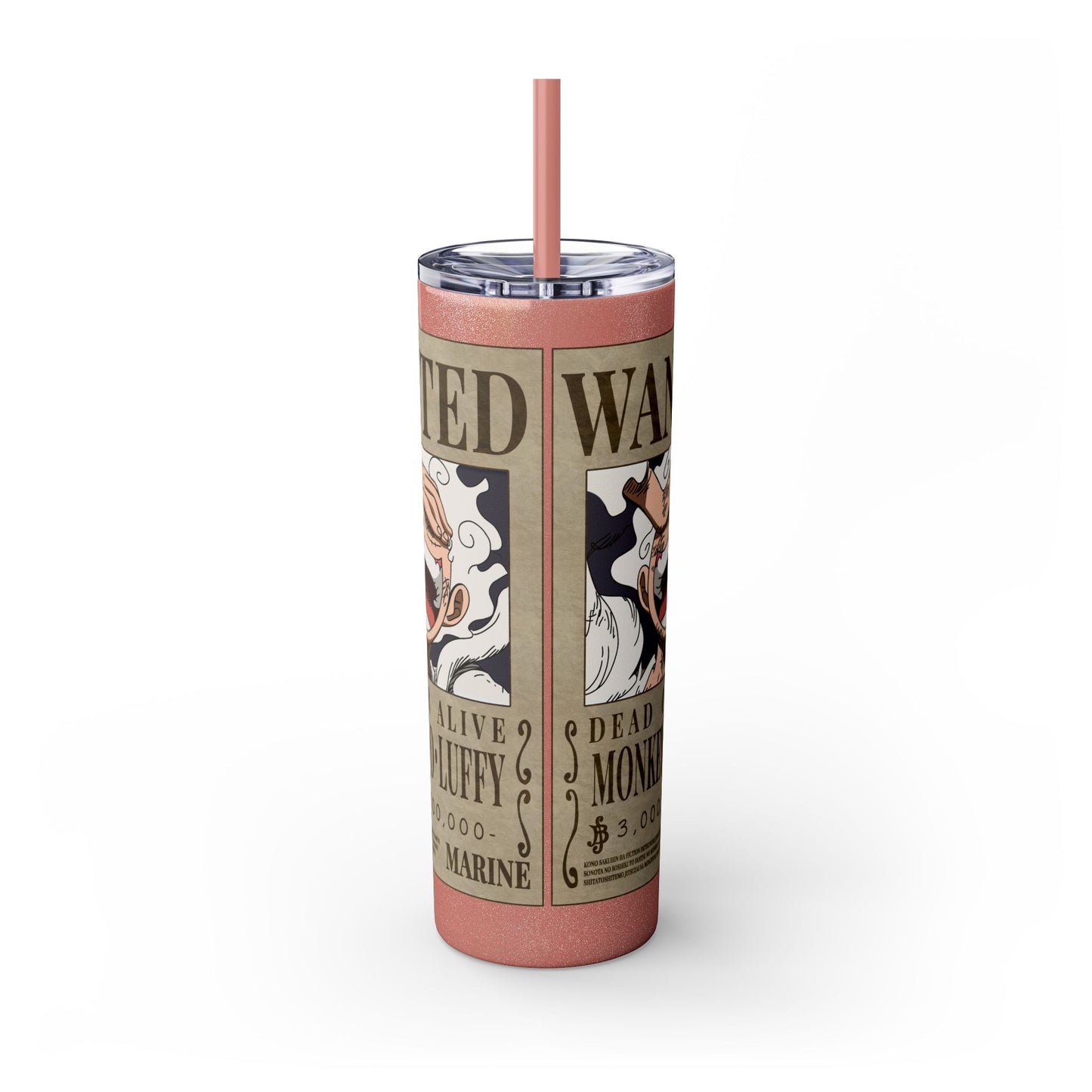 One Piece - Luffy Fifth Gear Skinny Tumbler with Straw, 20oz
